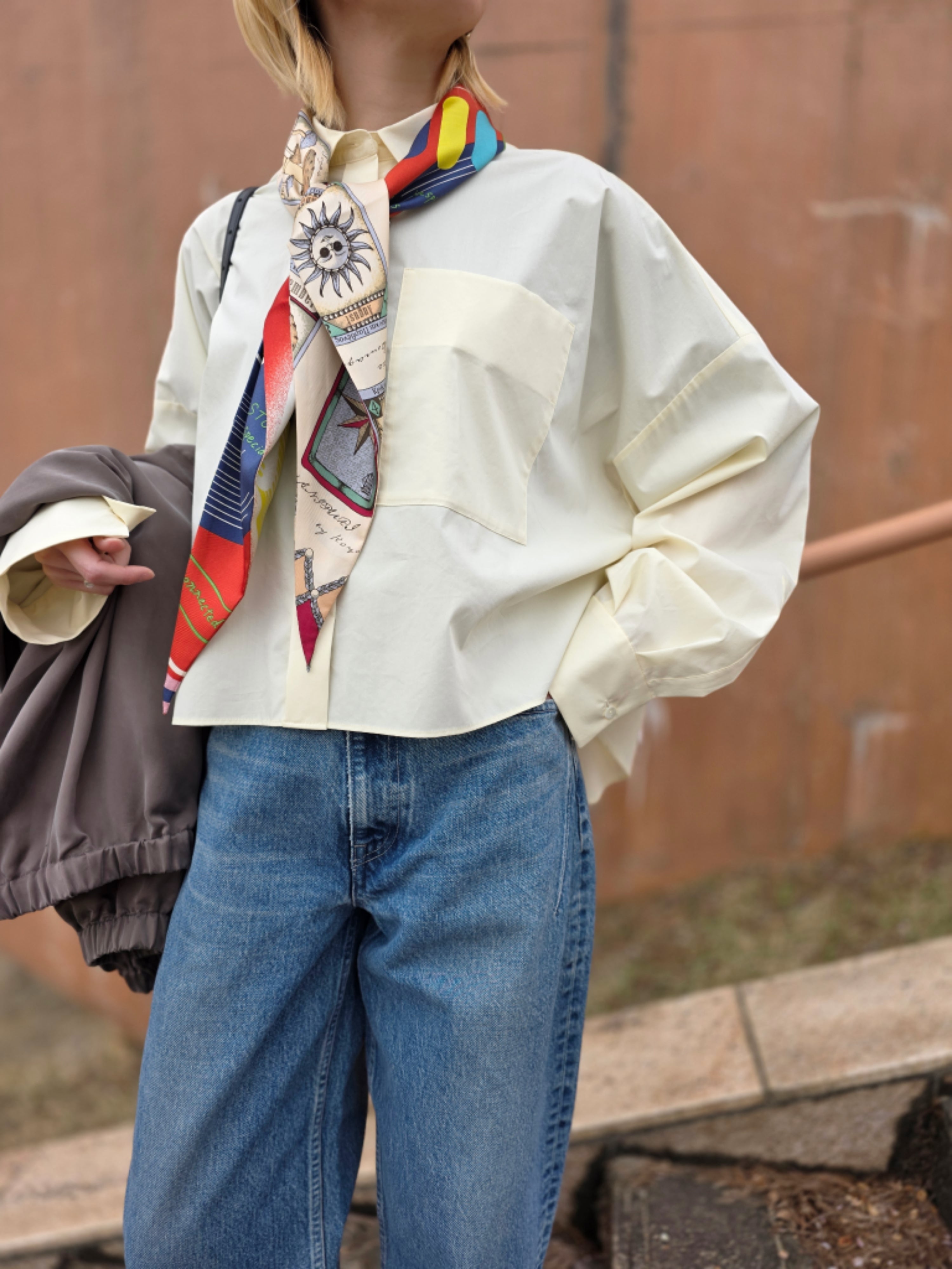ENFOLD  JUST-LENGTH SHIRT