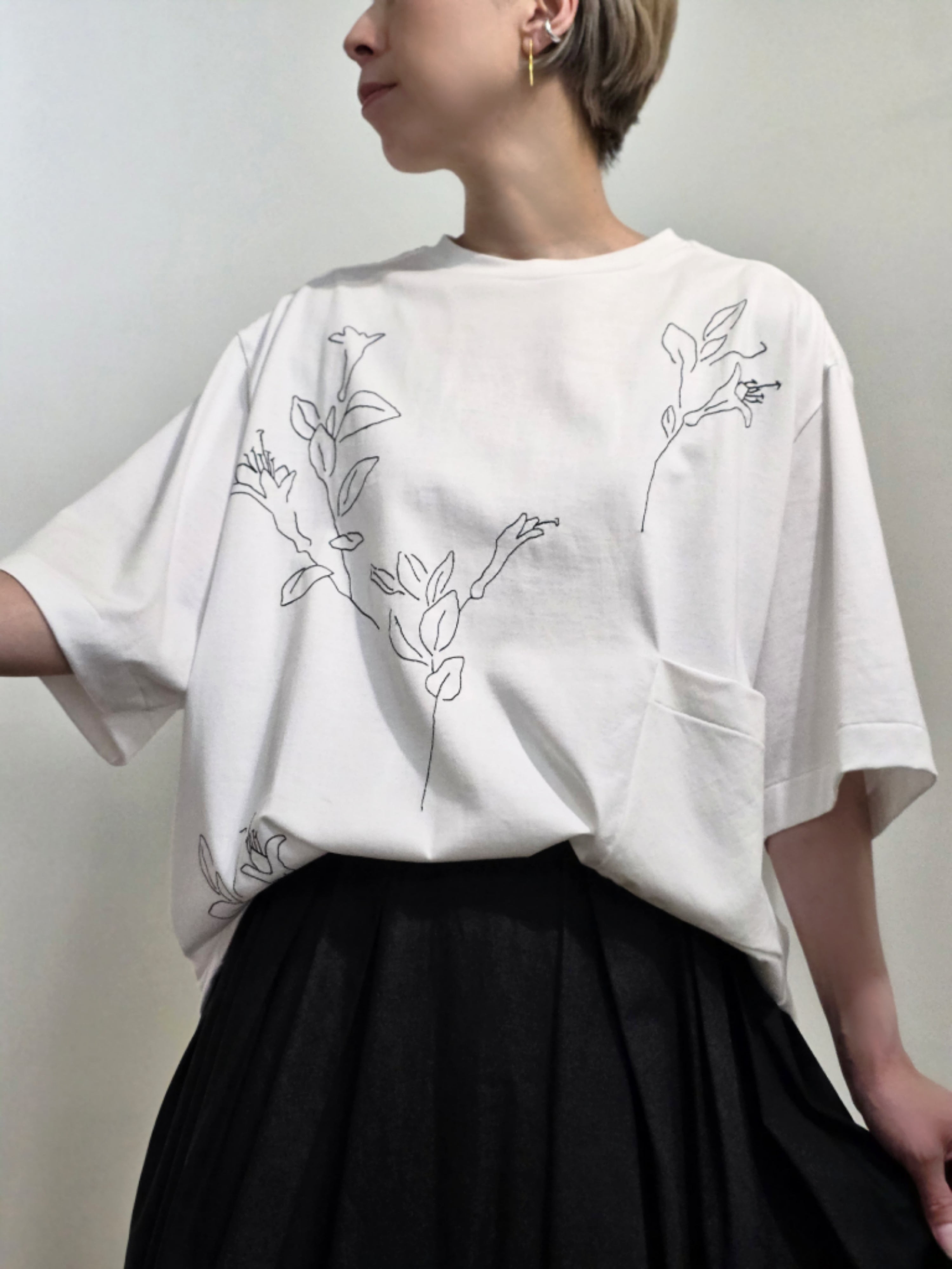 TANAKA ST-55 THE BOXY TEE (EMBROIDERY)