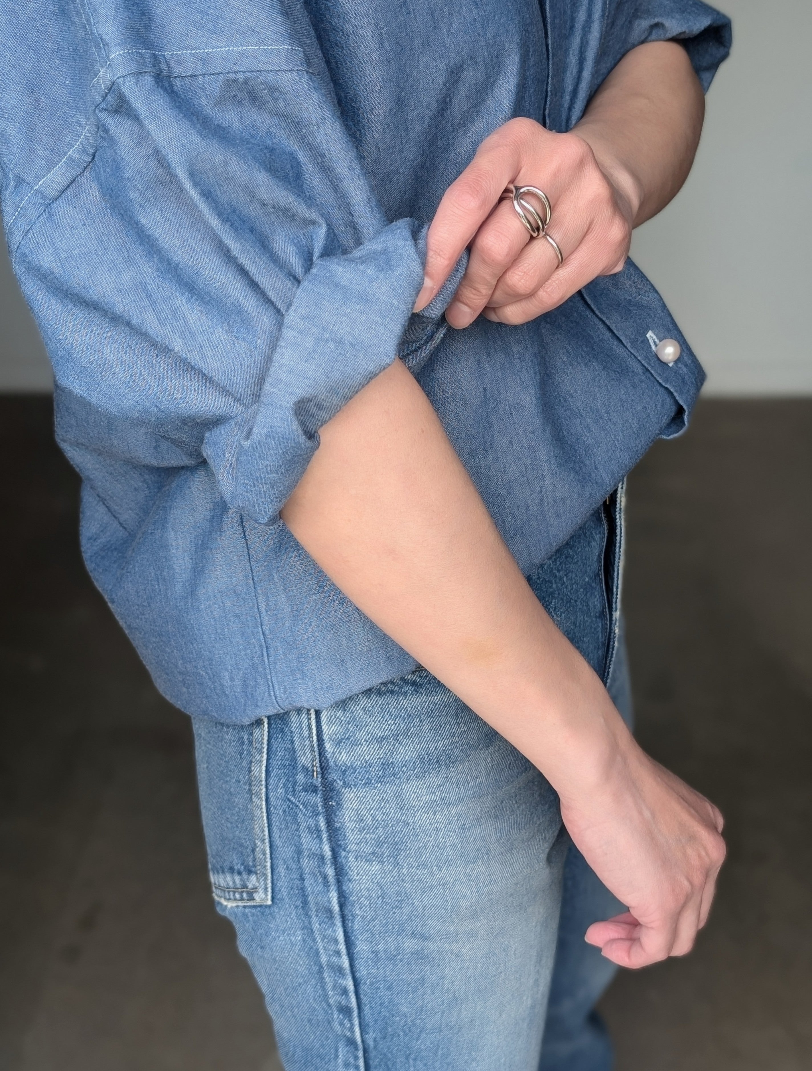 MADISONBLUE×PARQS キーホルダーSETは6/7まで!! 【J.BRADLEY SHIRT CHAMBRAY】