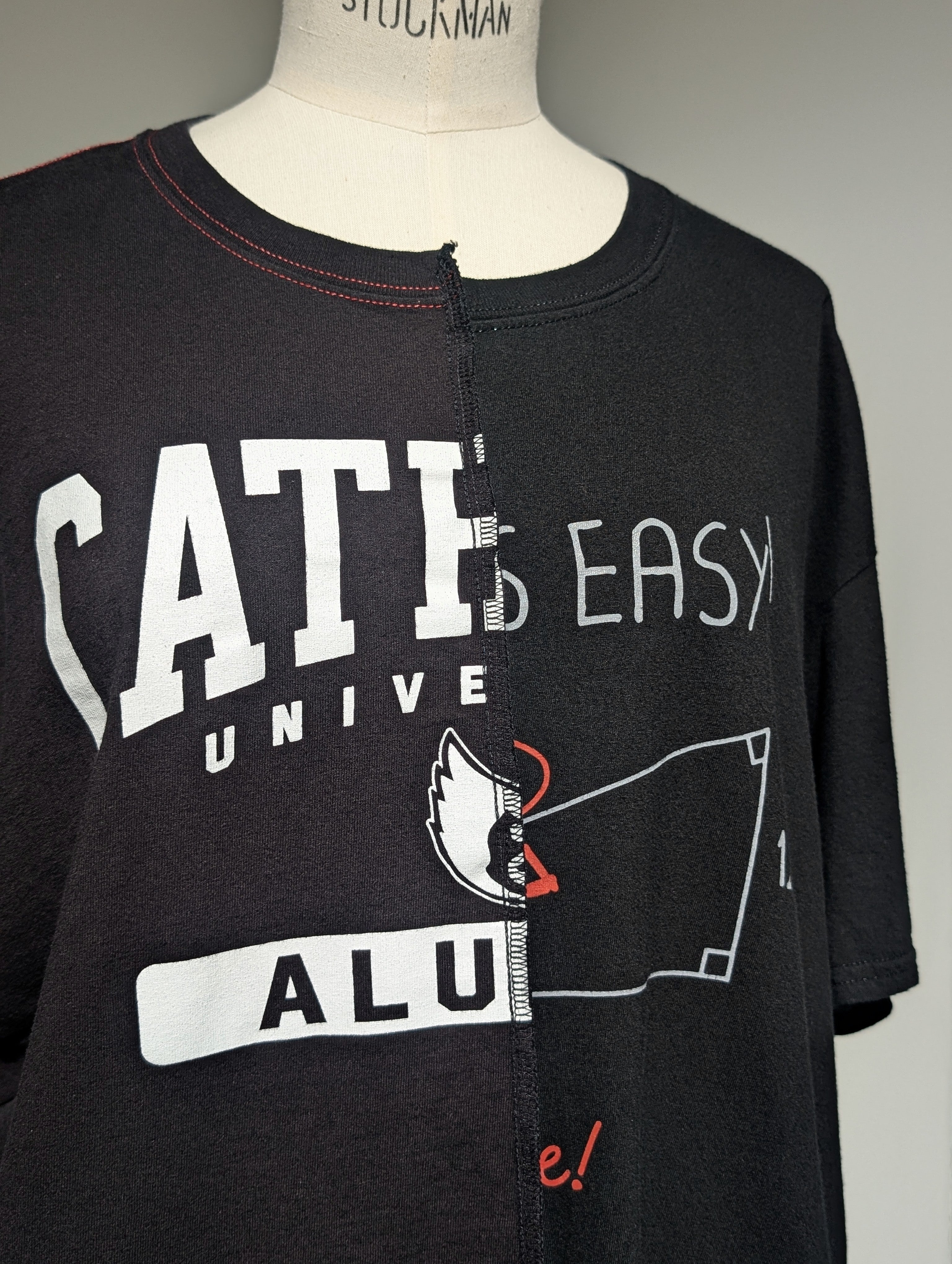 QUIITO HALF DYED LOGO TEE