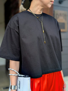 ENFOLD  BOX WIDE TEE