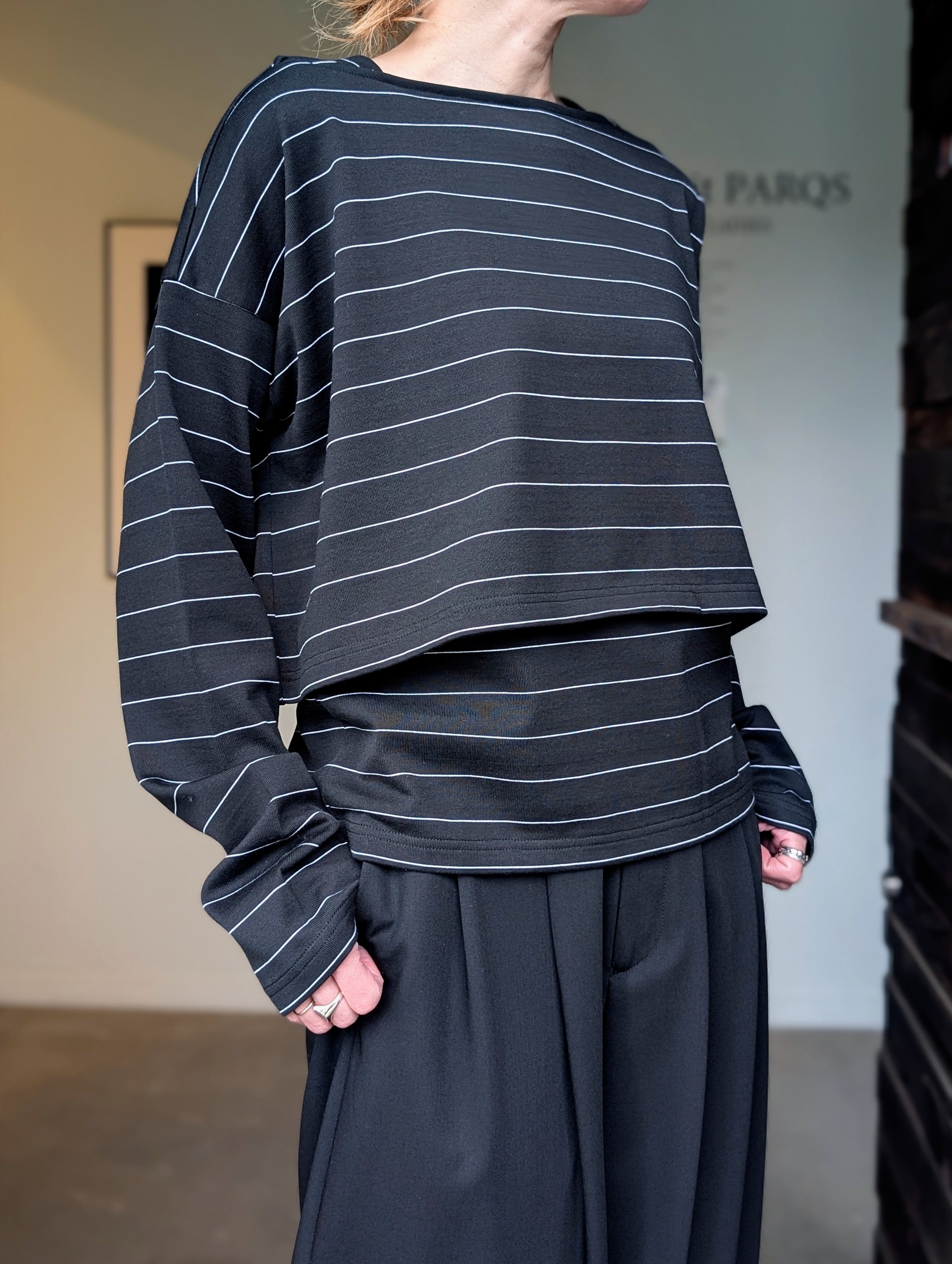 SEEALL SAW63 TS906（MM-003) CROPPED LS T-SHIRTS