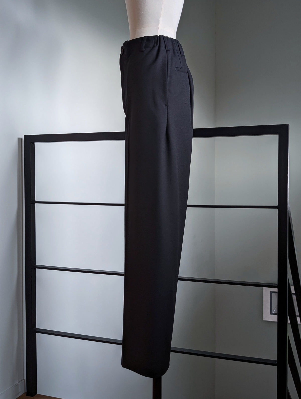AEHRR 【089 Draping One Tuck Box Pleat Trousers】
