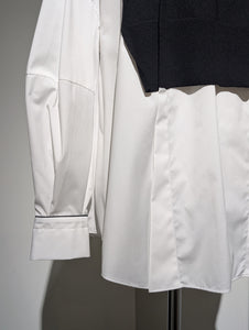 ENFOLD  FAKE-LAYERED PULLOVER