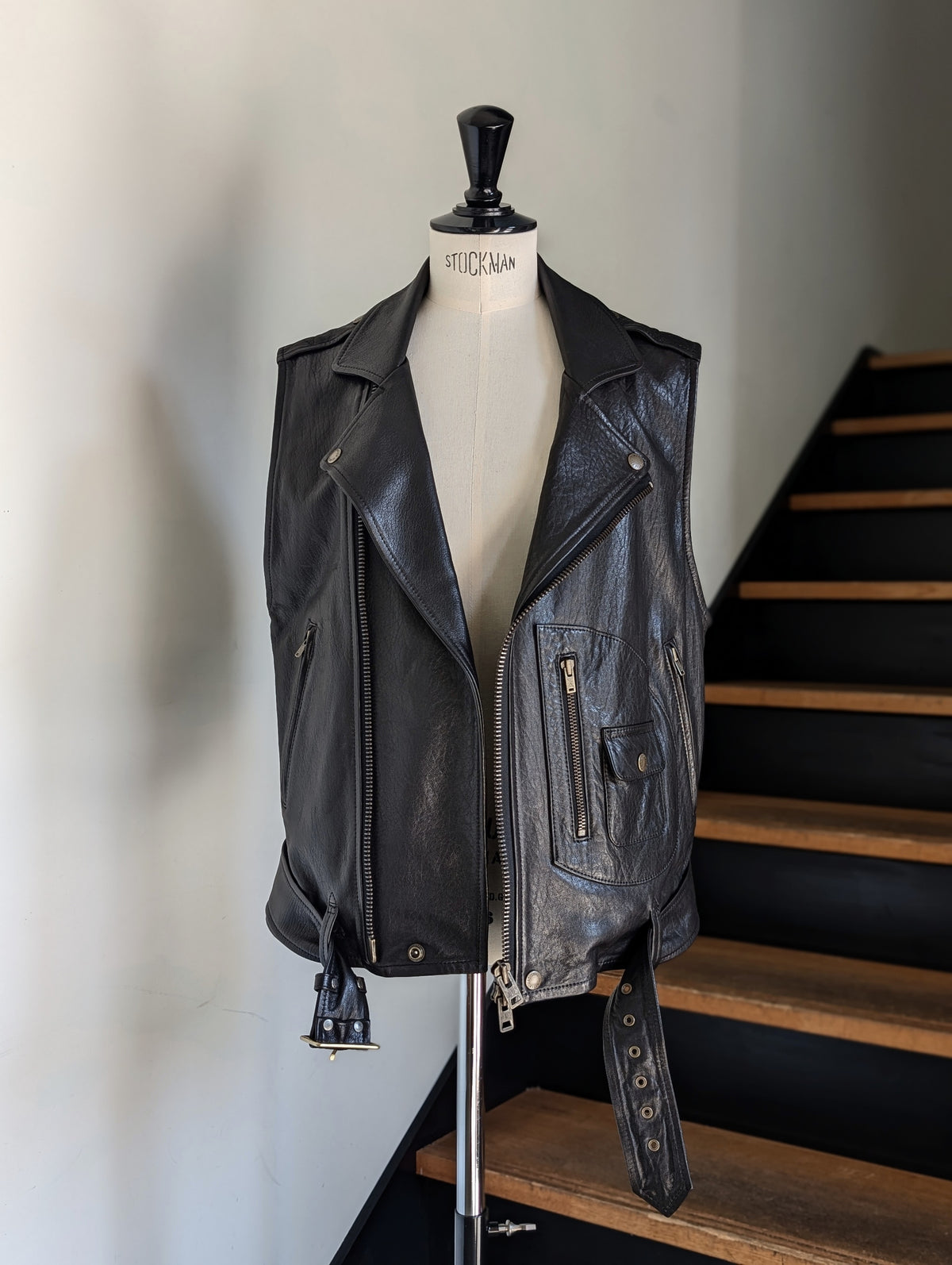 MADISONBLUE  RIDERS VEST LEATHER