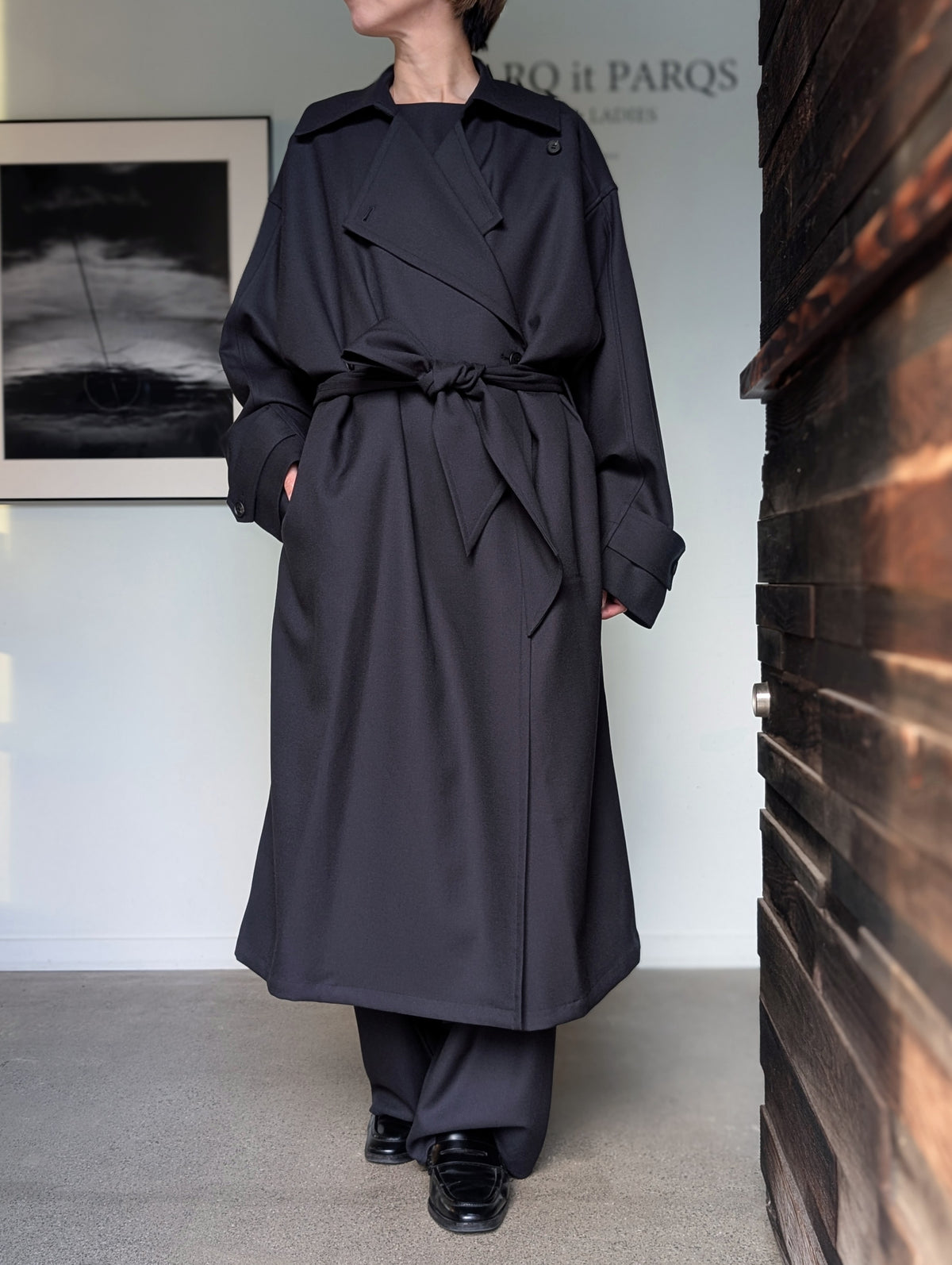 AEHRR 【091 Draping Oversize Wrap Coat】