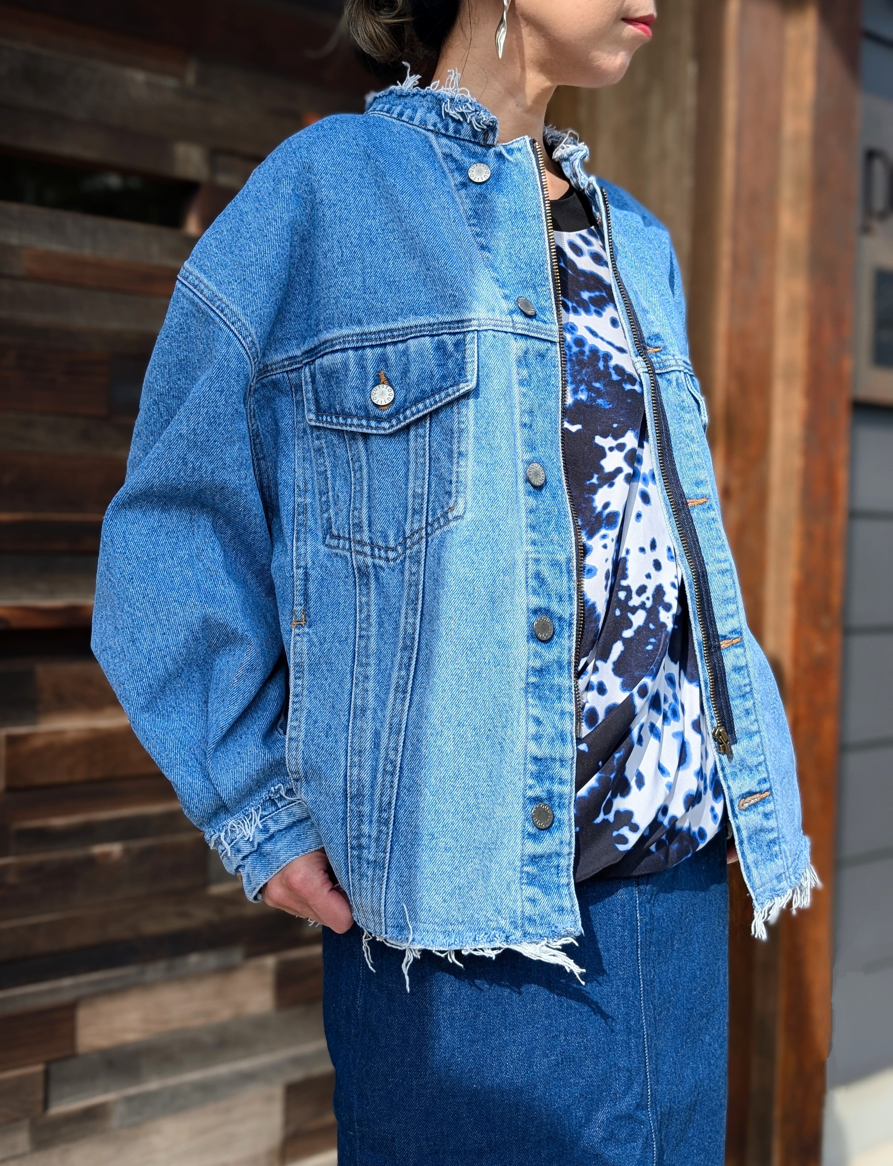 QUIITO ZIP BIG DENIM JK