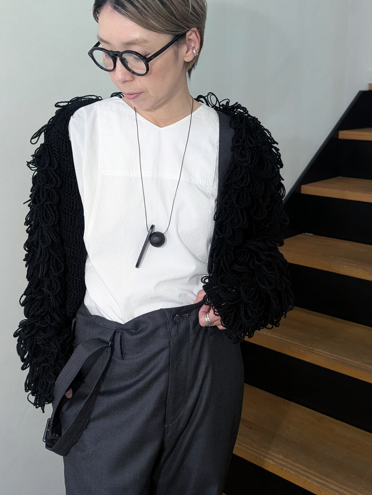 SEEALL SAW61 KN803 LOOPS CARDIGAN