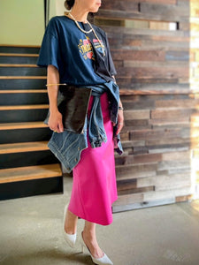 QUIITO HALF DYED LOGO TEE