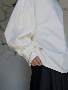 AEHRR 【Draping Yoke Raglan Sleeve Pullover Turtle Shirt】