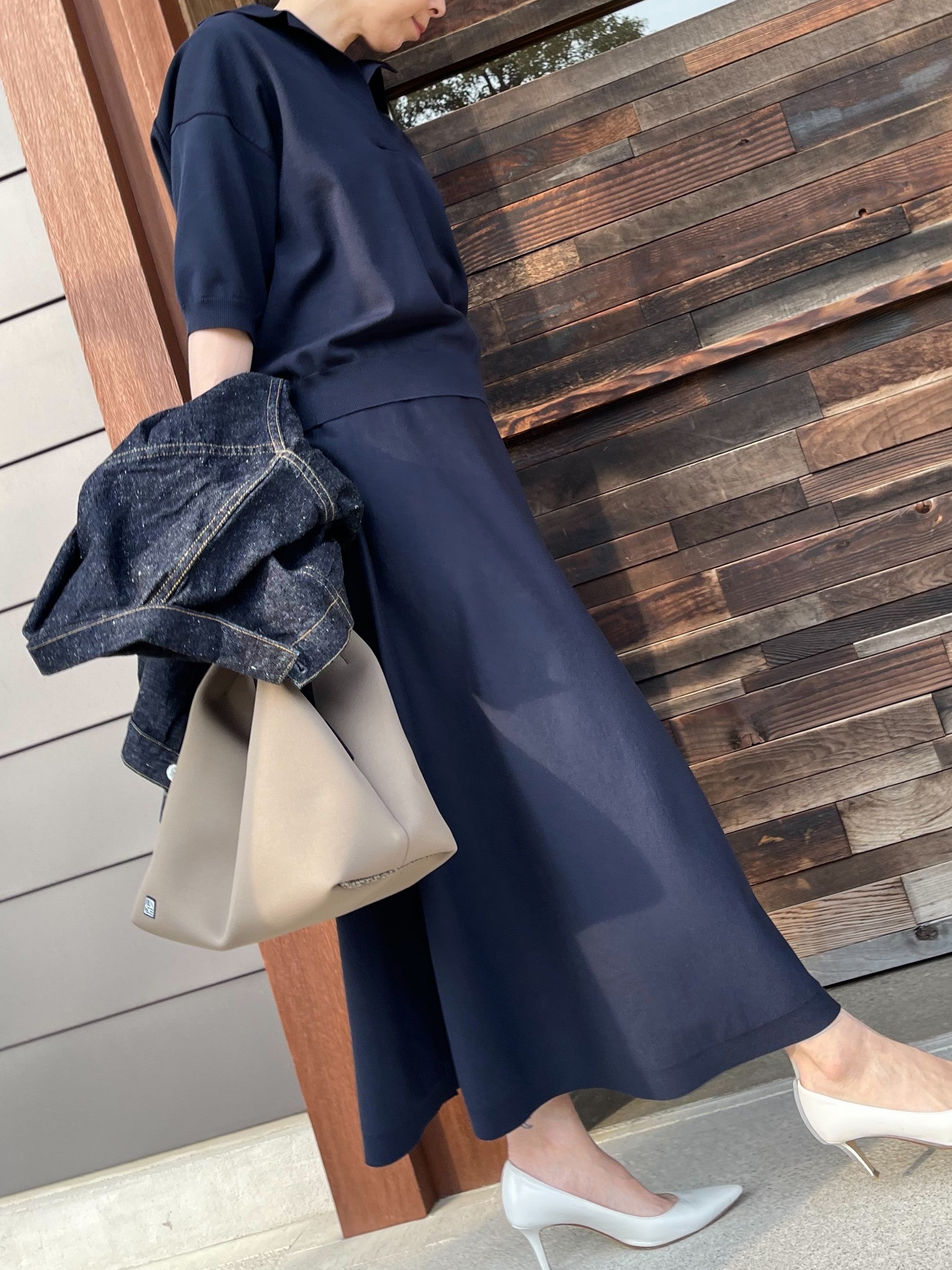 MADISONBLUE  KNIT FLARE SKIRT