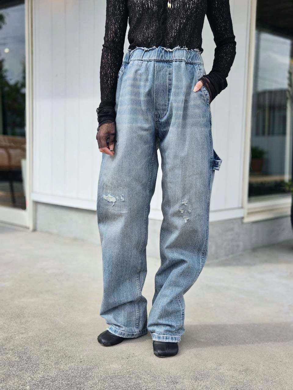 MM⑥ S52KA0578　ワイドレッグデニムパンツ
