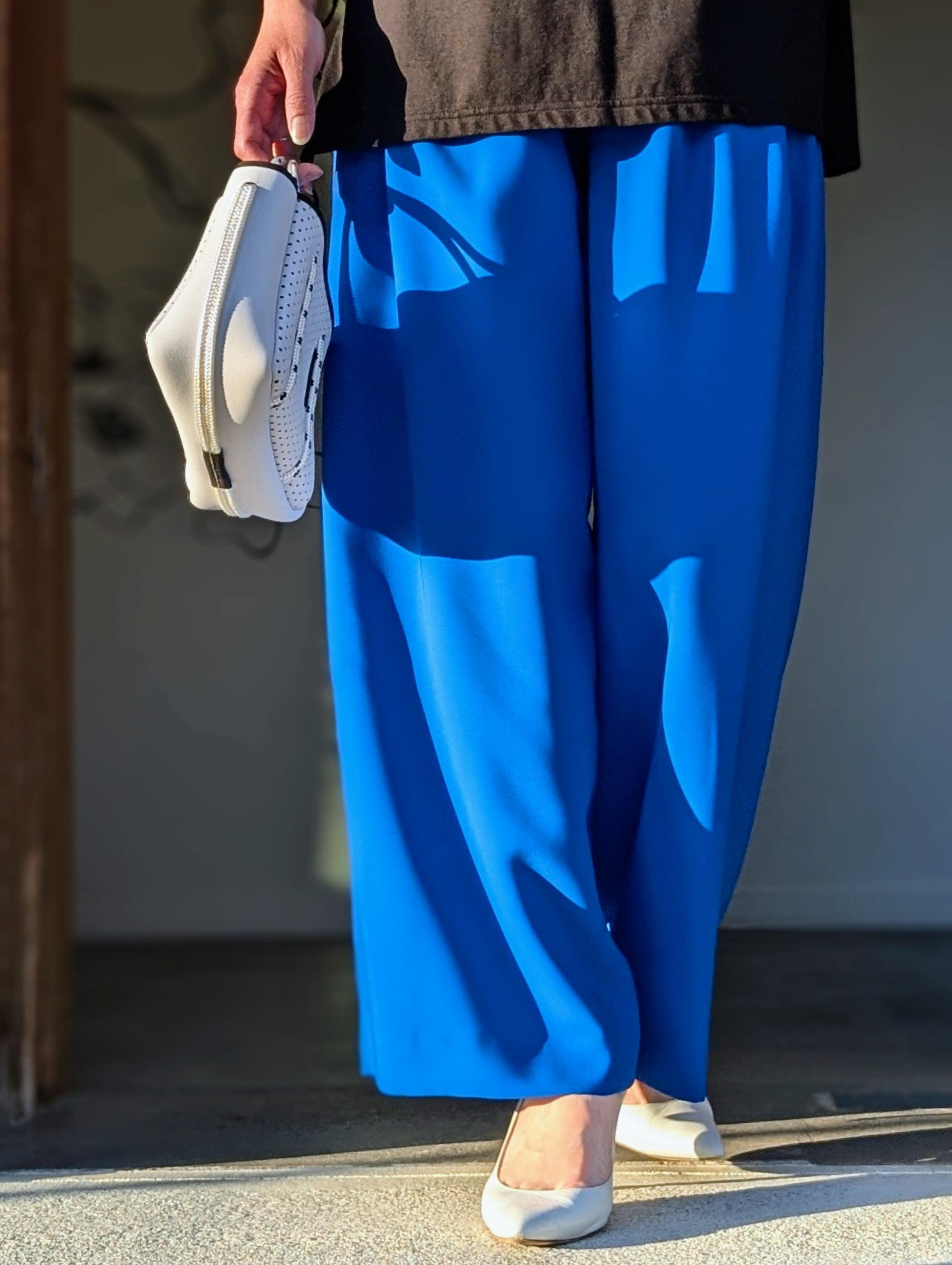 ENFOLD  RELAX ELASTIC WIDE-TROUSER