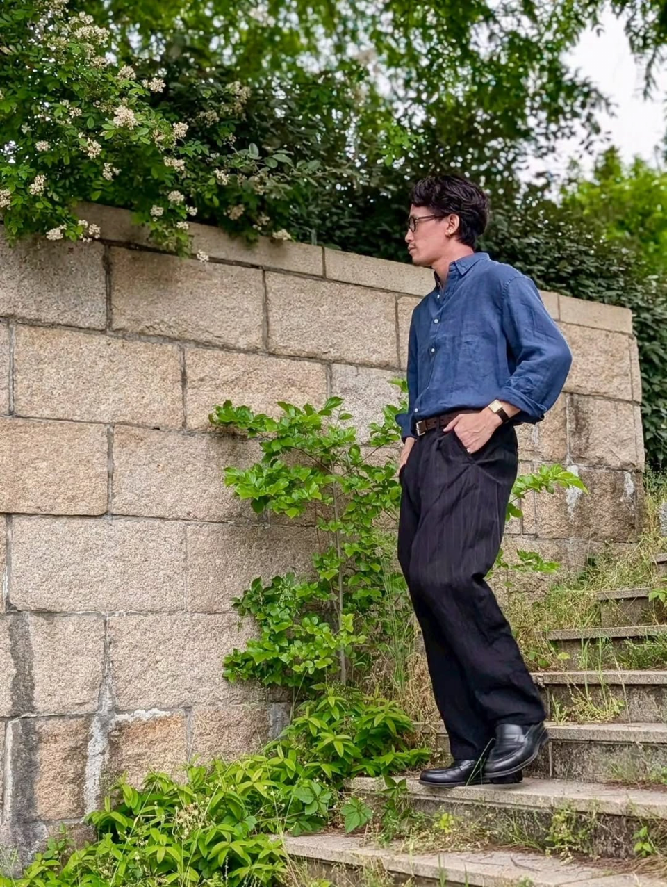 Frank&Eileen "FINBAR" WASHED LINEN SHIRTS