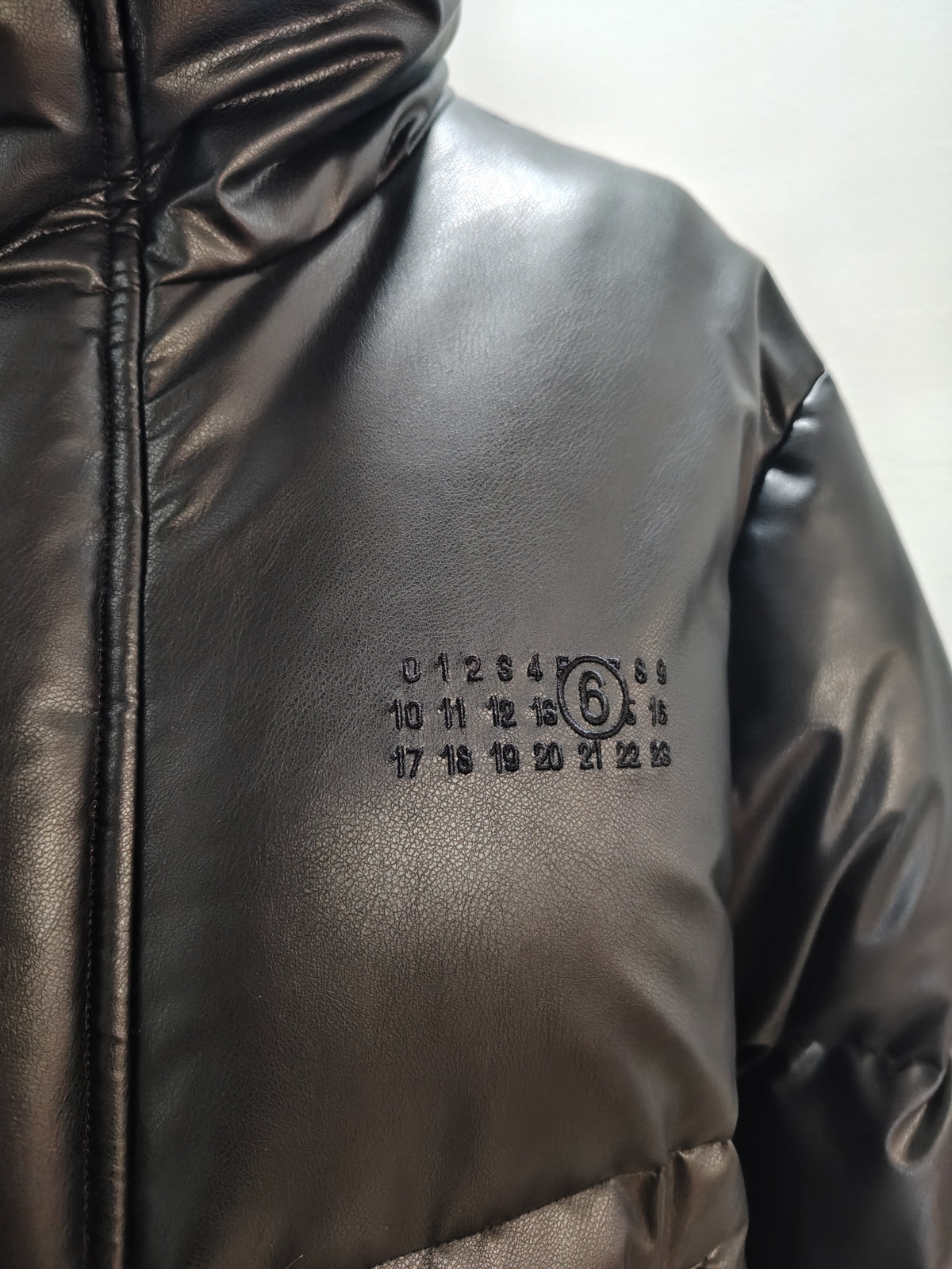 MM⑥  S52AM0368 パデッドフェイクレザージャケット