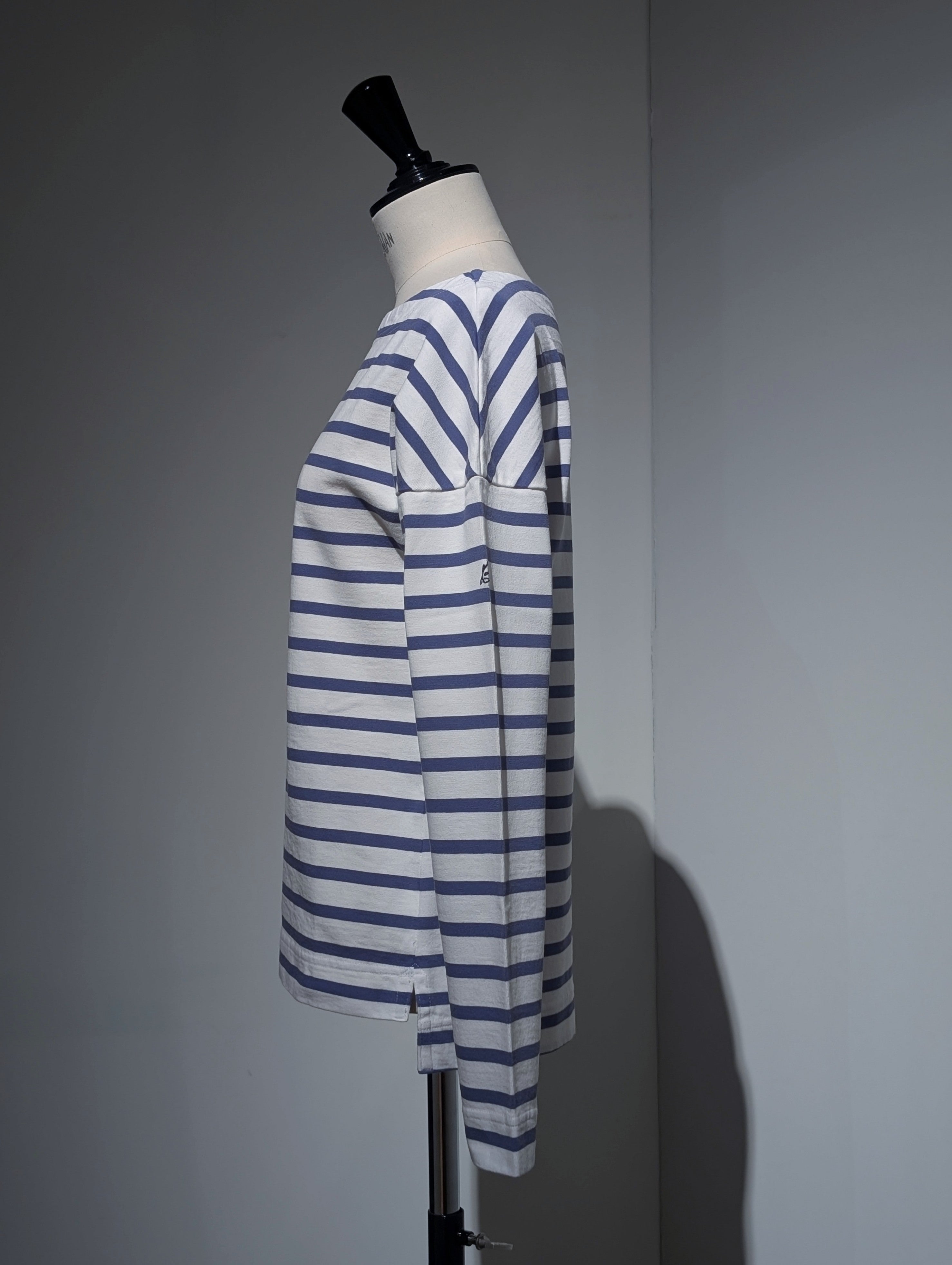 MADISONBLUE  BOATNECK BORDER L/ST