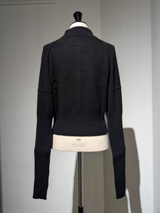 SEEALL  SAW51 KJ603Y (YAK) RIB SLEEVE SWEATER