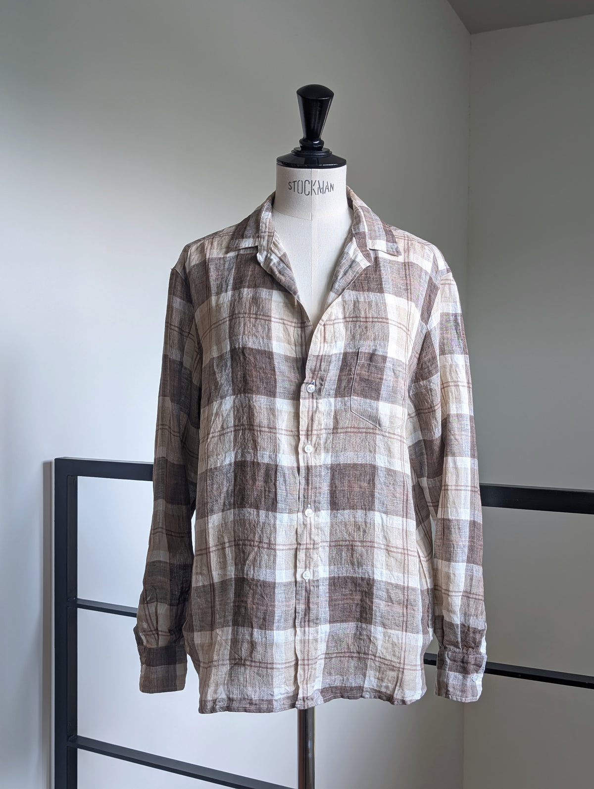 Frank&Eileen "EILEEN"  LINEN PLBR CHECK SHIRTS(物未)
