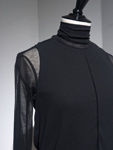 SEEALL  SAW51 TS904 (MM-006) SHEER TWIST BACK TOP