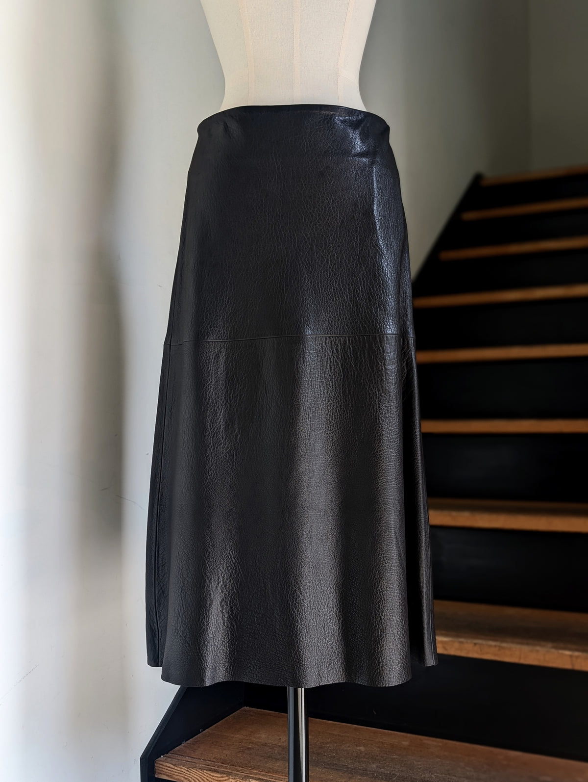 MADISONBLUE  A LINE SKIRT LEATHER