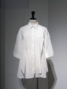 ENFOLD LAYERED HALF‐SLEEVES SHIRT