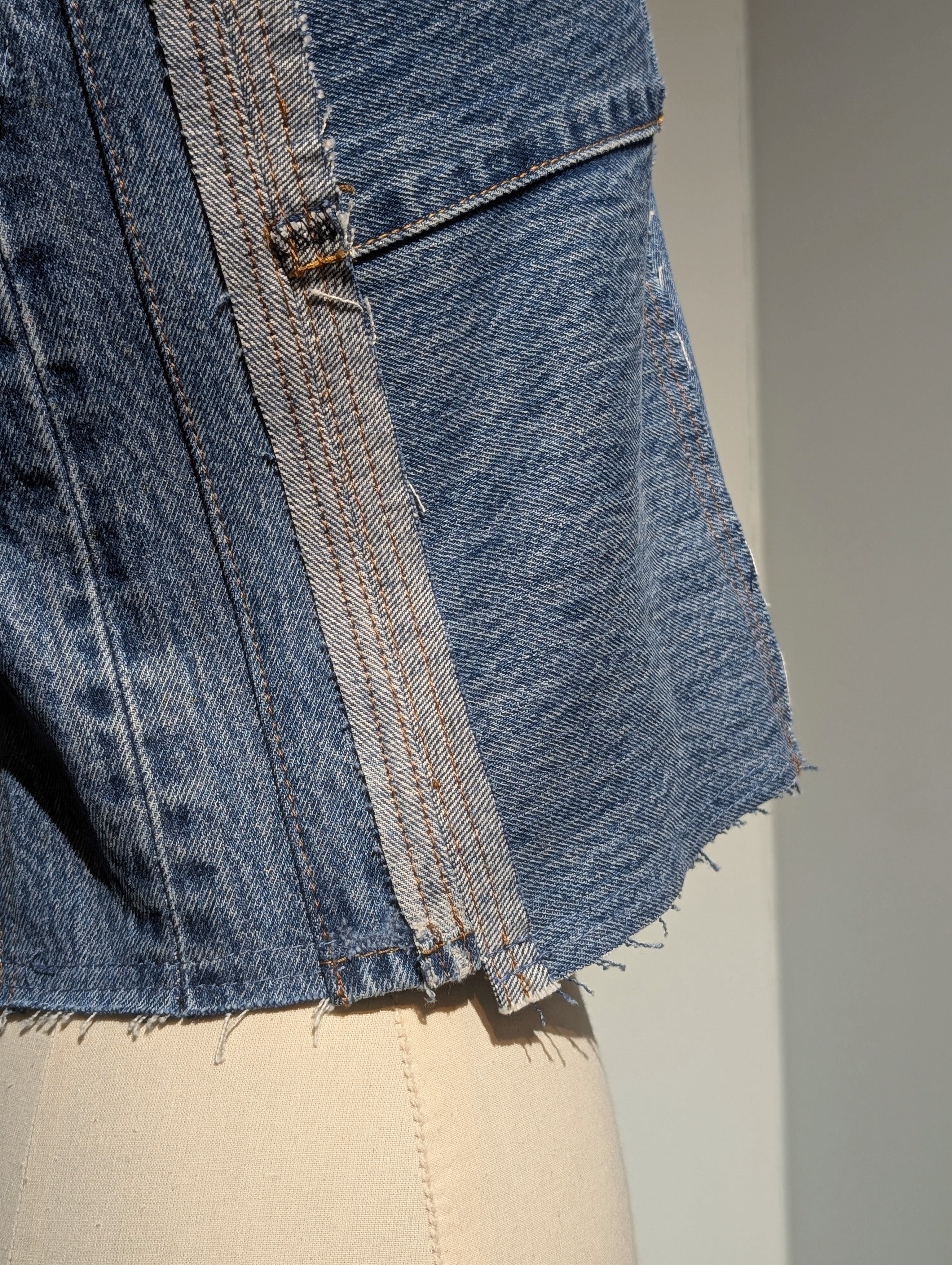 QUIITO DENIM BUSTIER