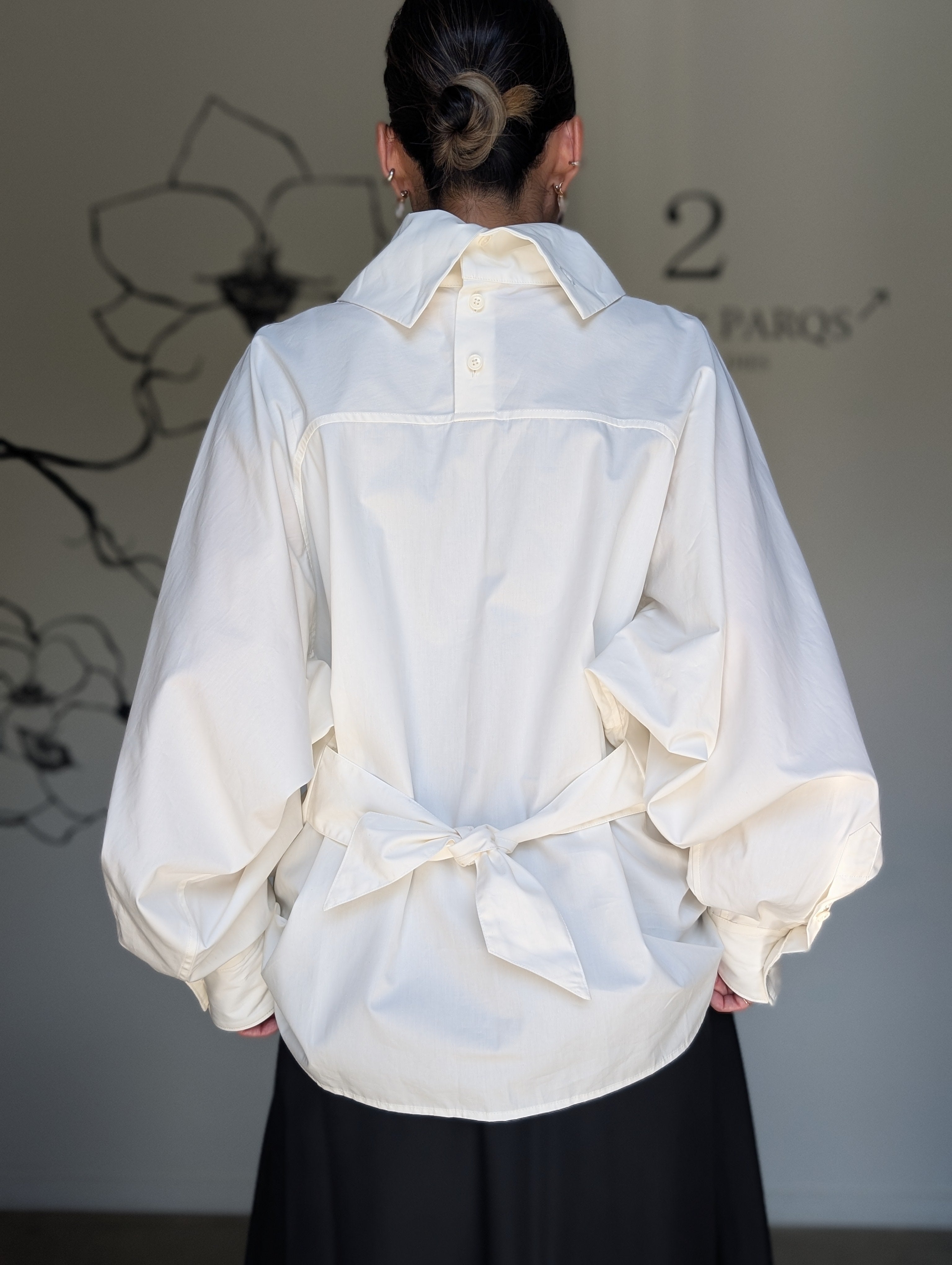 AEHRR 【Draping Yoke Raglan Sleeve Pullover Turtle Shirt】