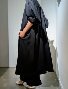 AEHRR 【Draping Yoke Raglan Sleeve Over Coat】