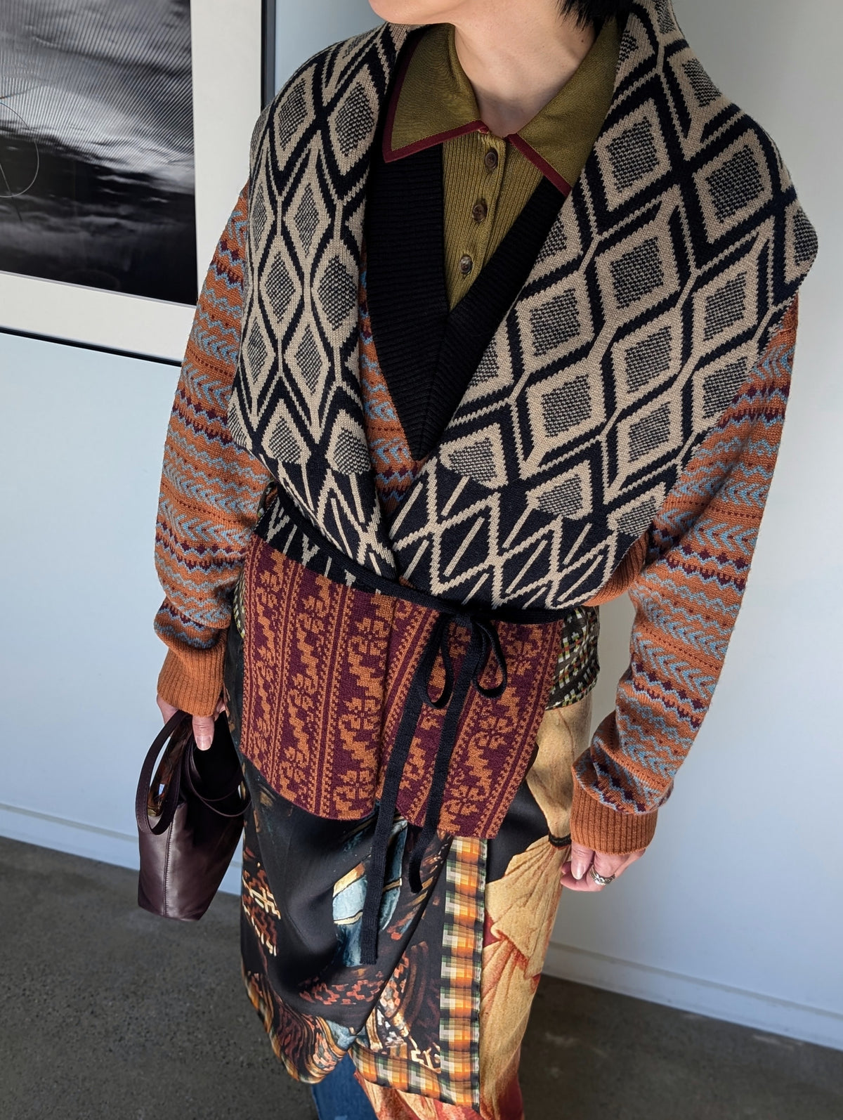 DRIES VAN NOTEN【262-012210】TEOLINE 4707 W.K.SCARF