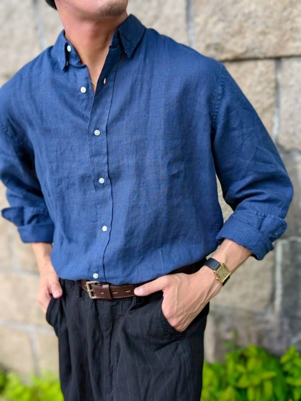Frank&Eileen "FINBAR" WASHED LINEN SHIRTS