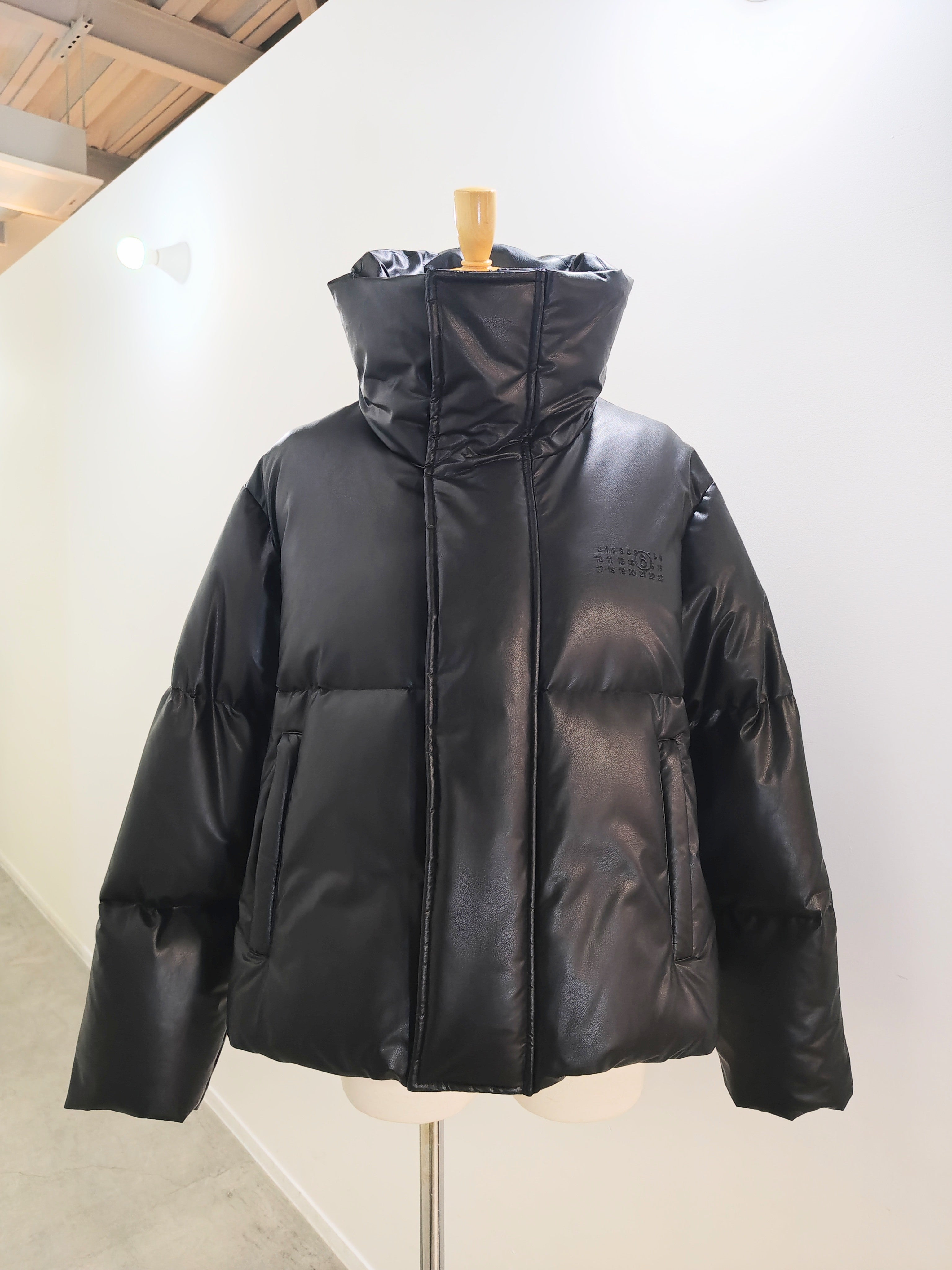 MM⑥  S52AM0368 パデッドフェイクレザージャケット
