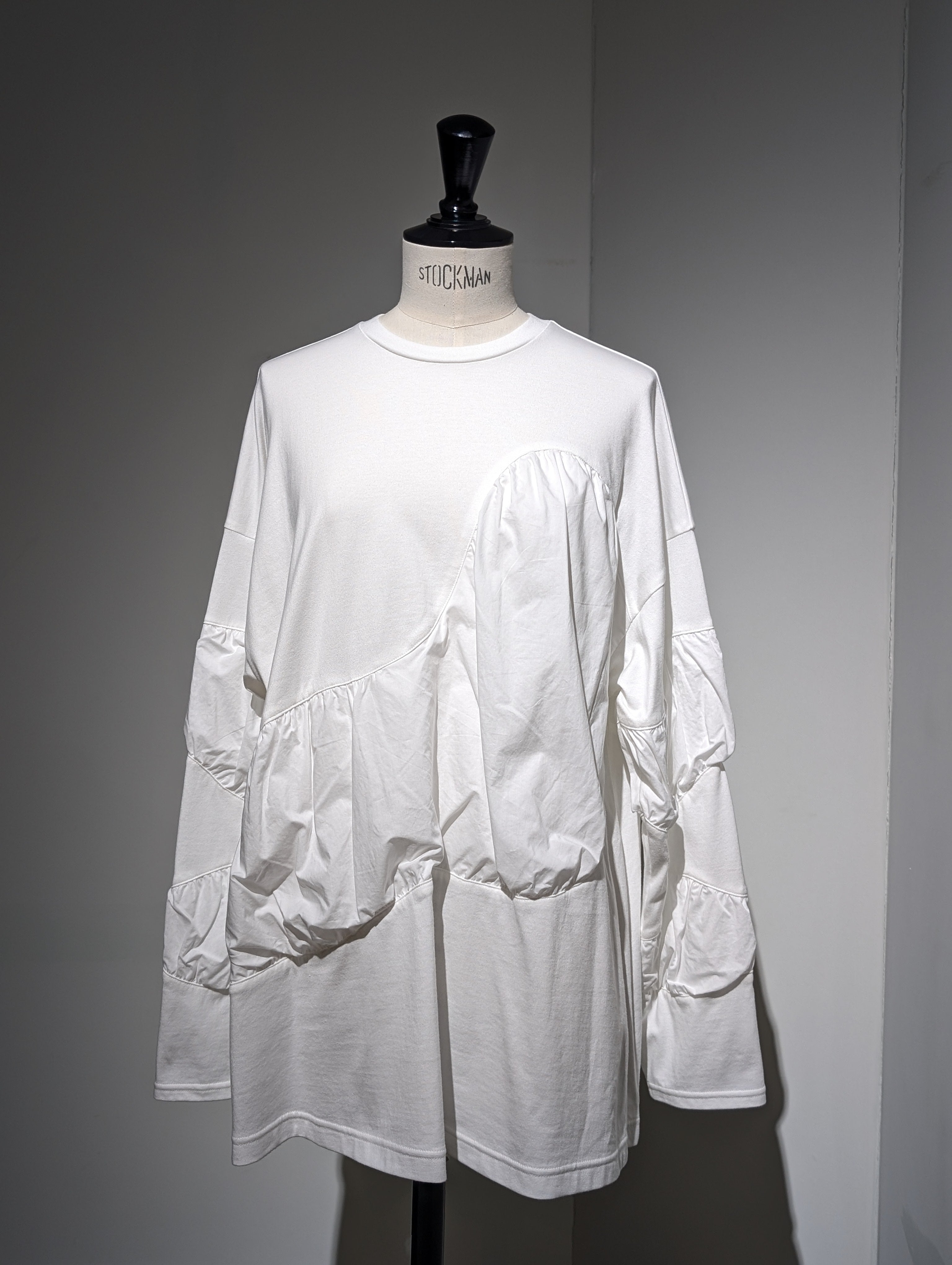 ENFOLD  PUFF-VOLUME LONG-SLEEVE-T-SHIRT
