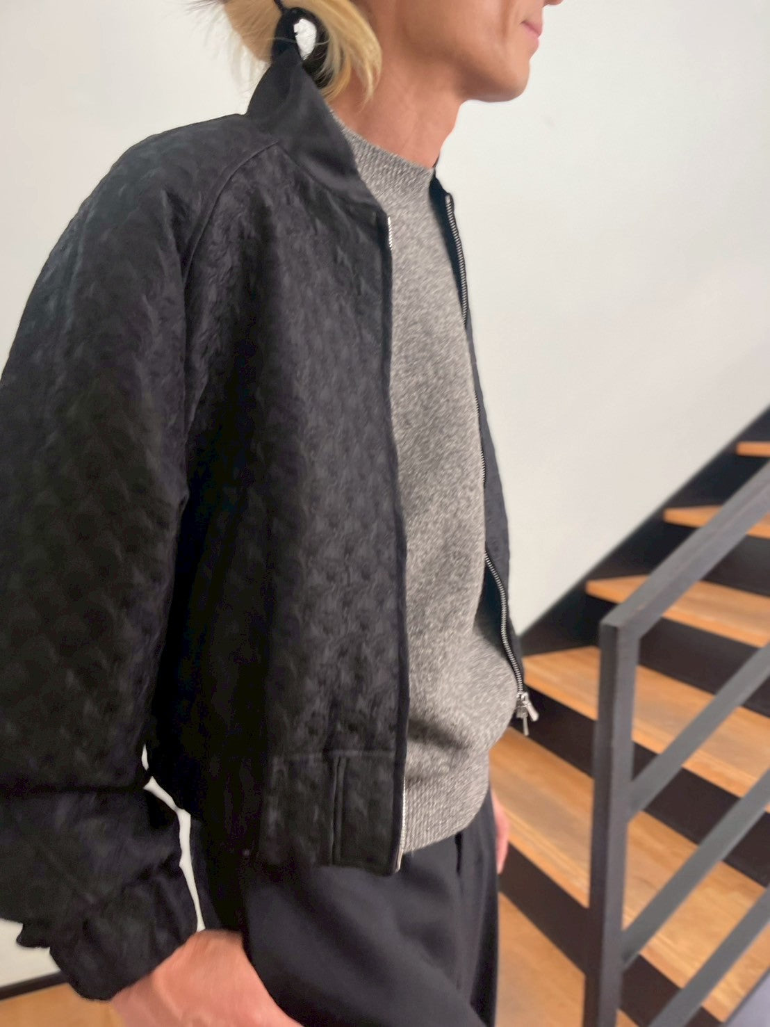 AEHRR 【Draping Yoke Raglan Sleeve Bomber JK】