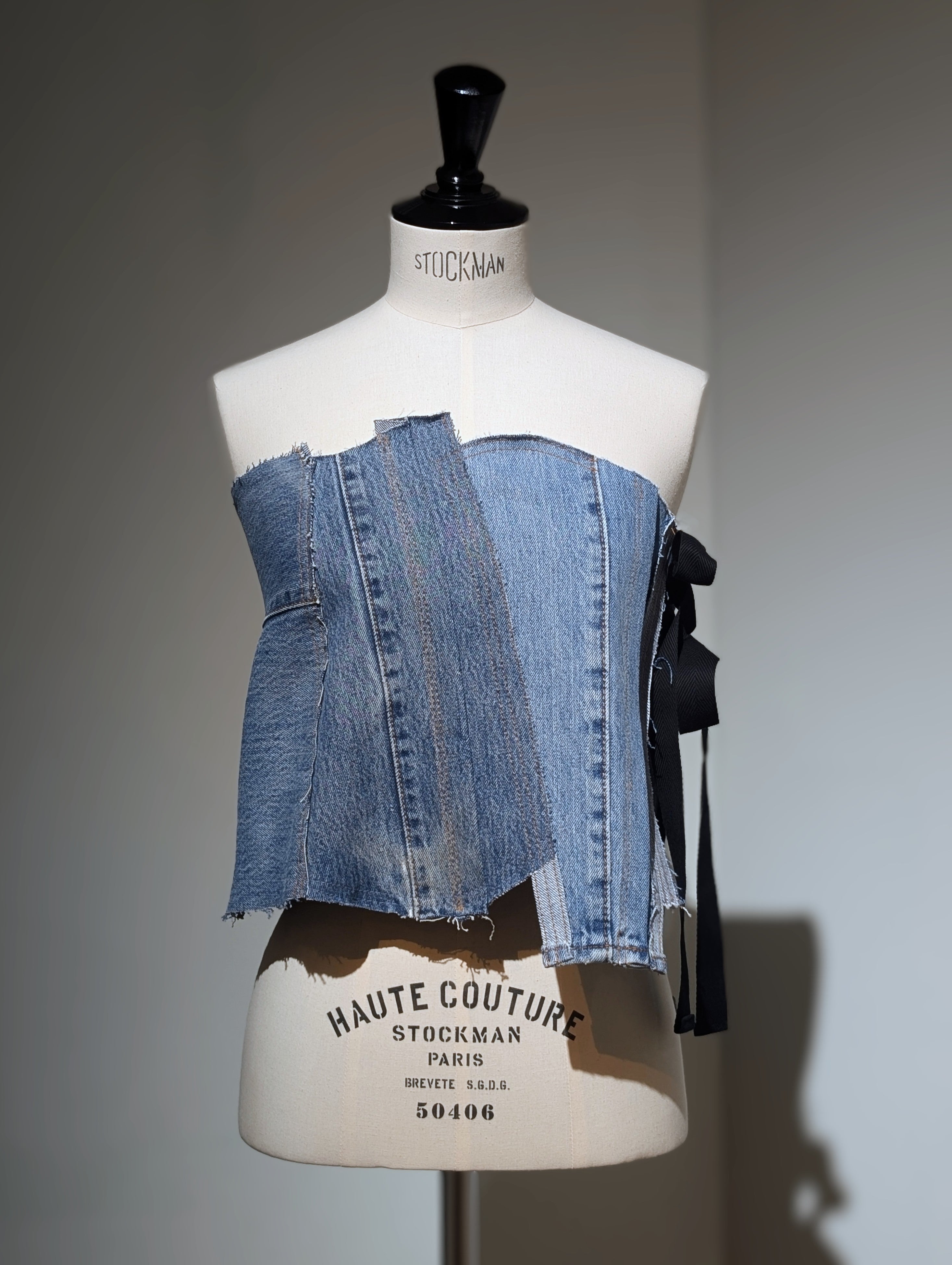 QUIITO DENIM BUSTIER
