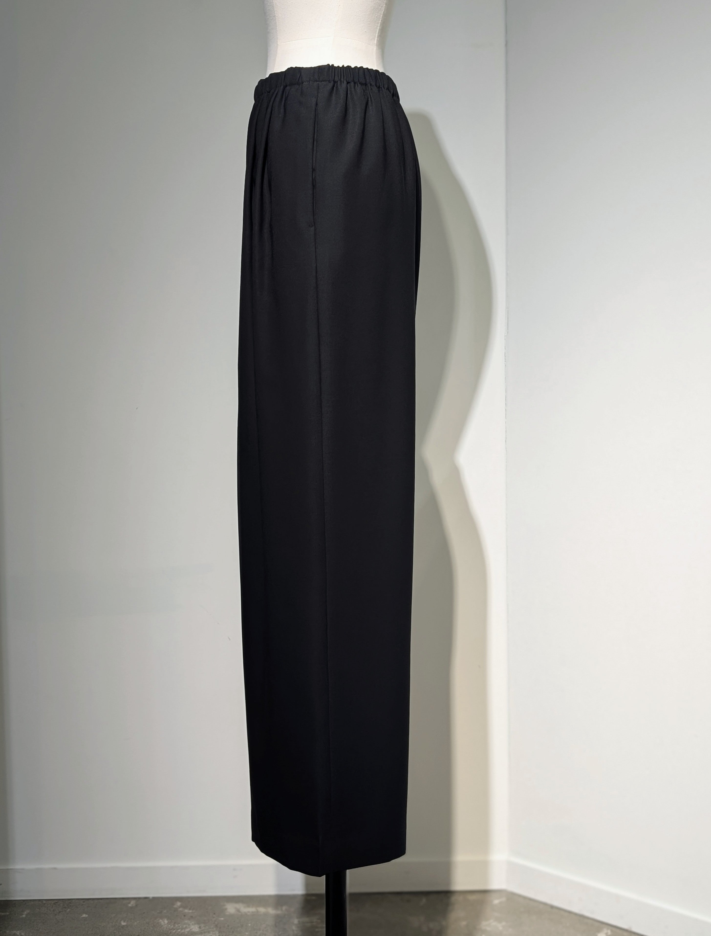ENFOLD  RELAX ELASTIC WIDE-TROUSER
