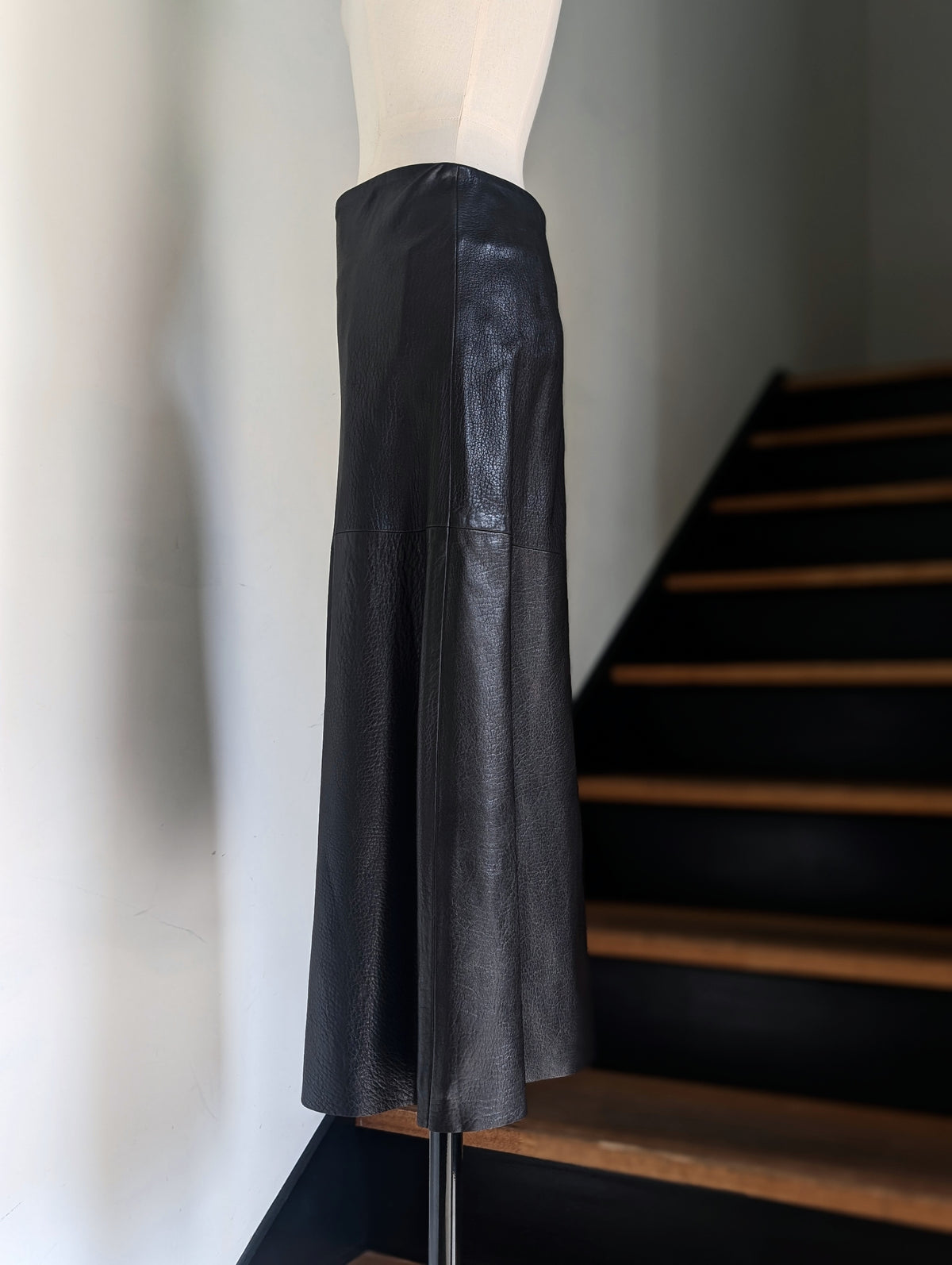 MADISONBLUE  A LINE SKIRT LEATHER
