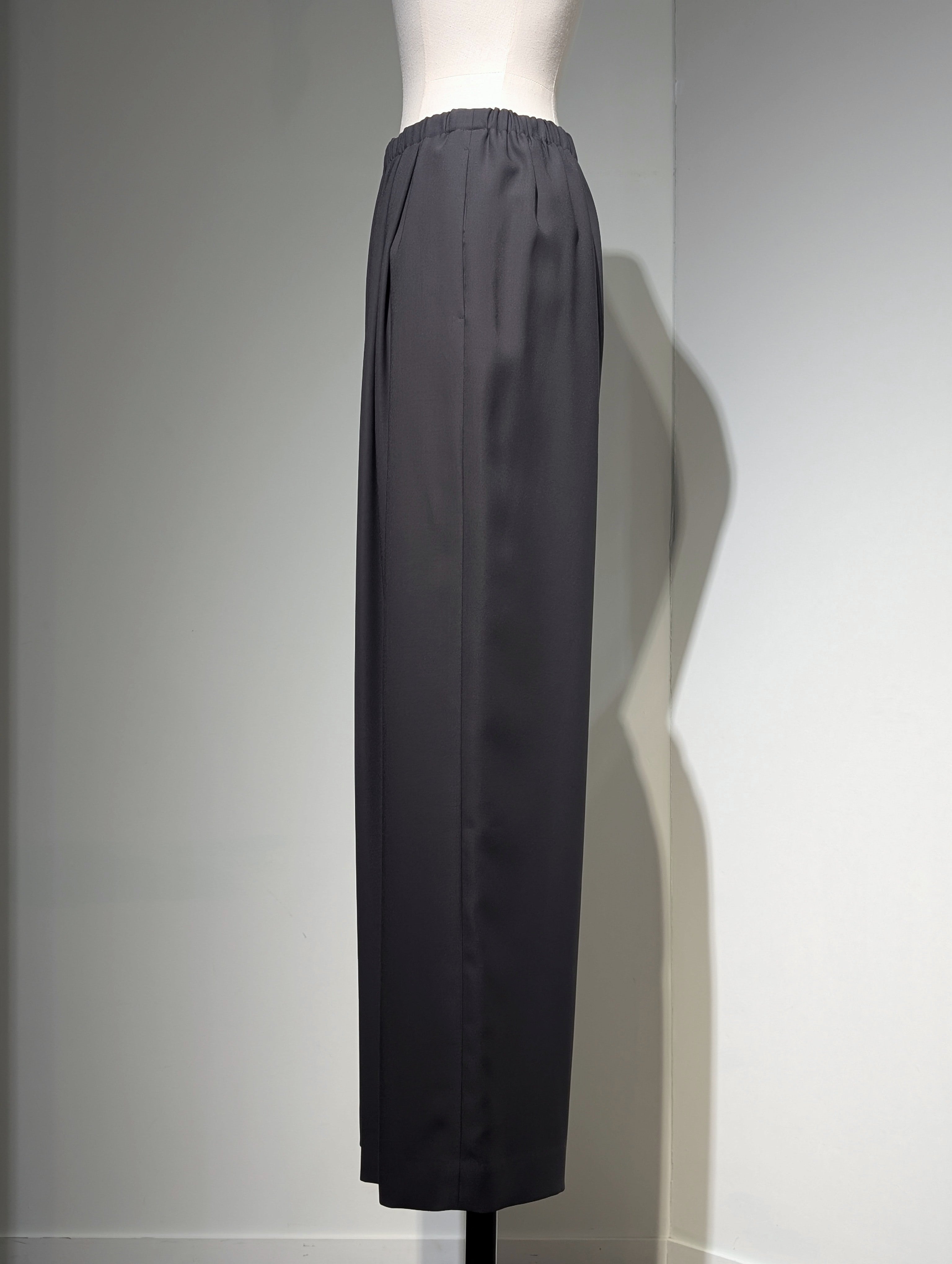 ENFOLD  RELAX ELASTIC WIDE-TROUSER