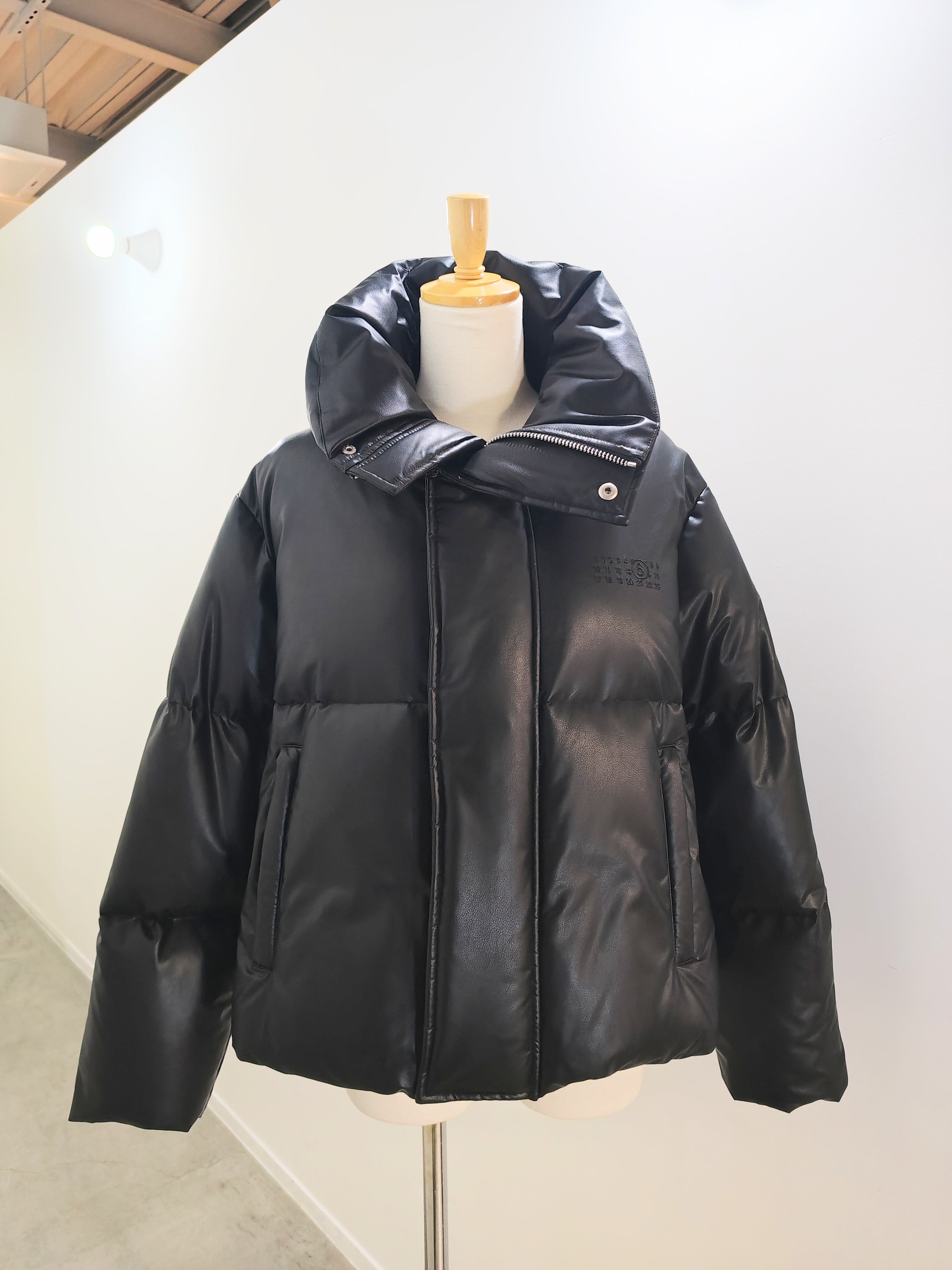 MM⑥  S52AM0368 パデッドフェイクレザージャケット
