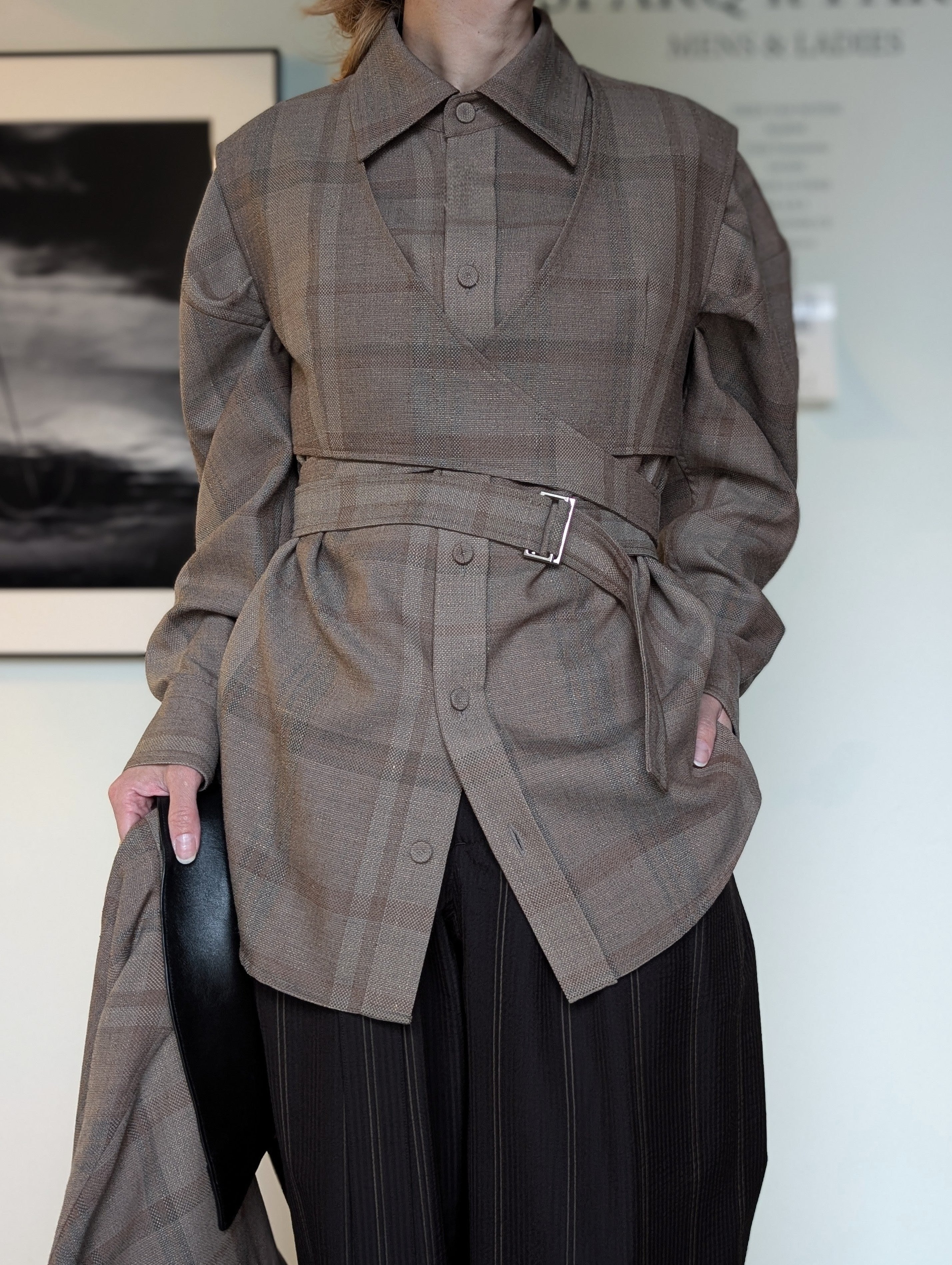 SEEALL SAW63 TP102 (MK-002) BELTED WAIST COAT