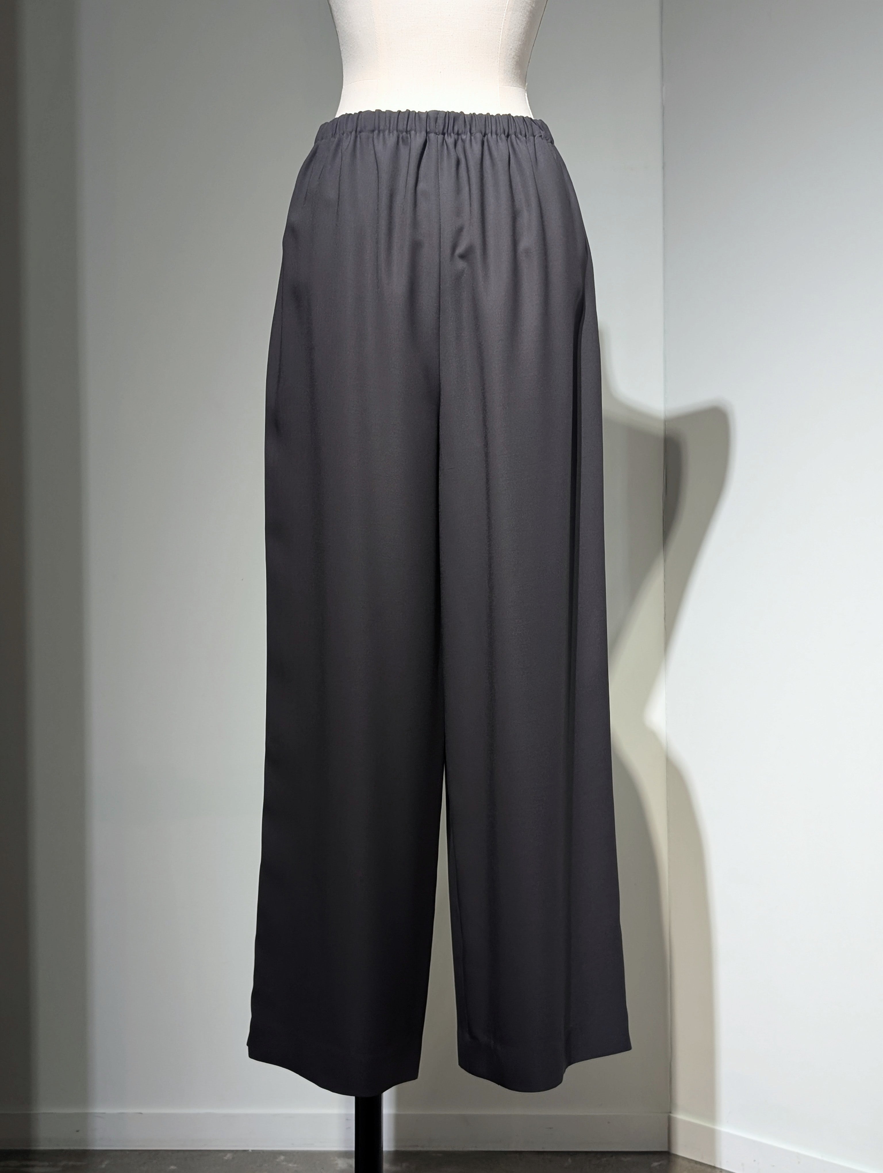 ENFOLD  RELAX ELASTIC WIDE-TROUSER