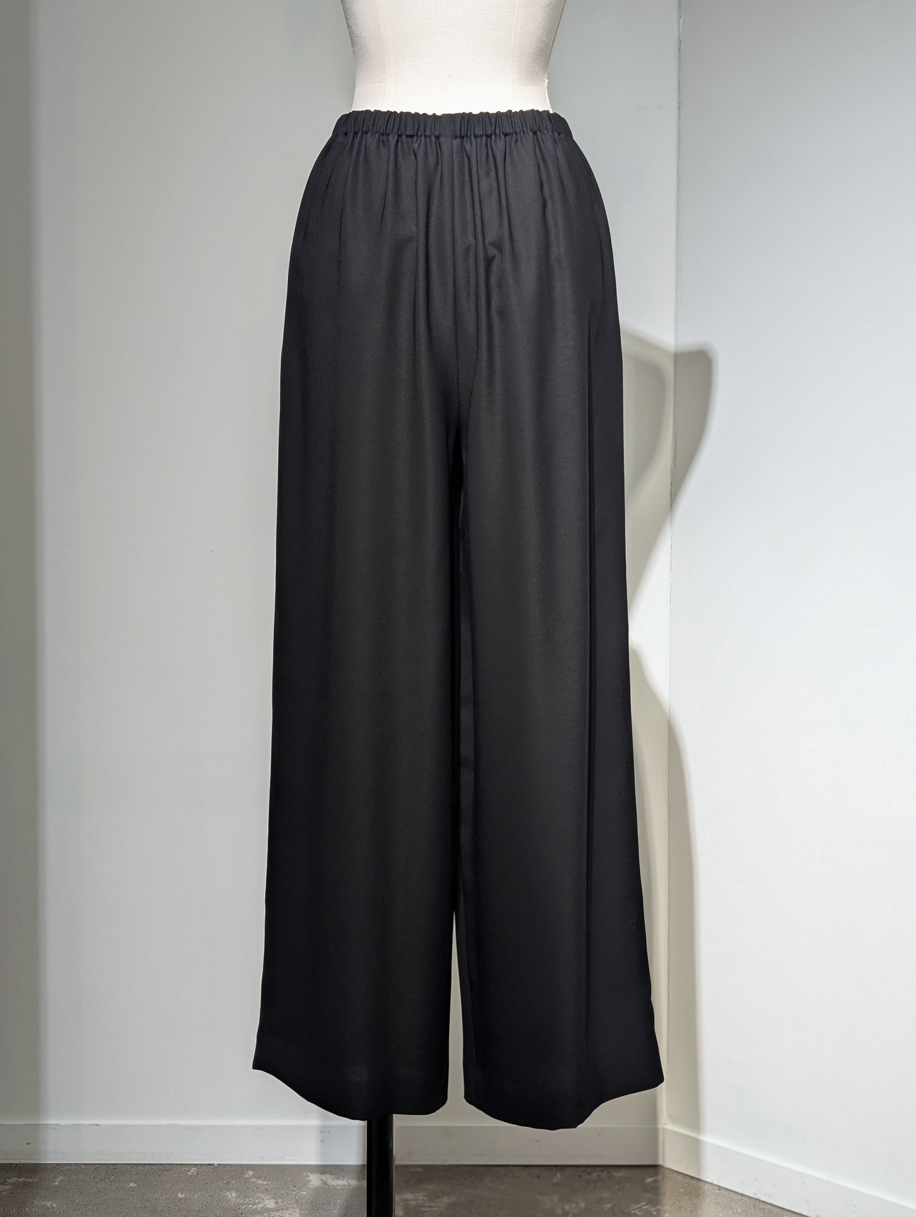 ENFOLD  RELAX ELASTIC WIDE-TROUSER