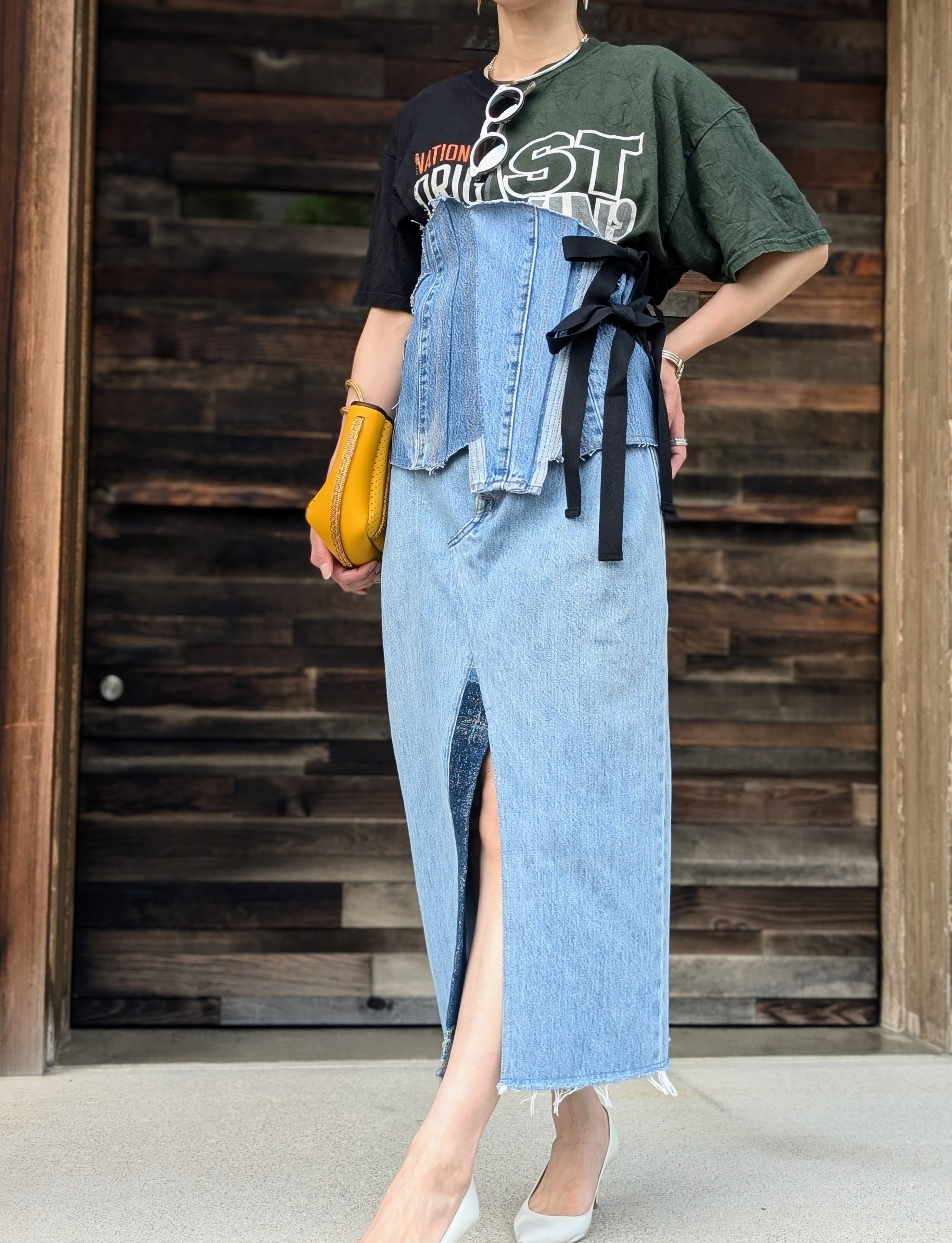 QUIITO DENIM BUSTIER