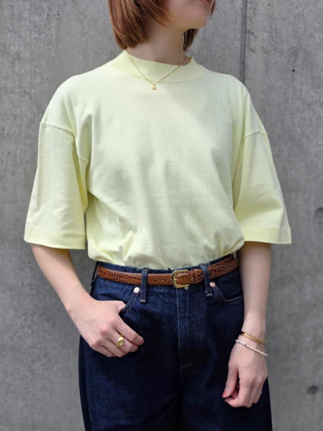 ENFOLD WIDE-SLEEVES T-SHIRT