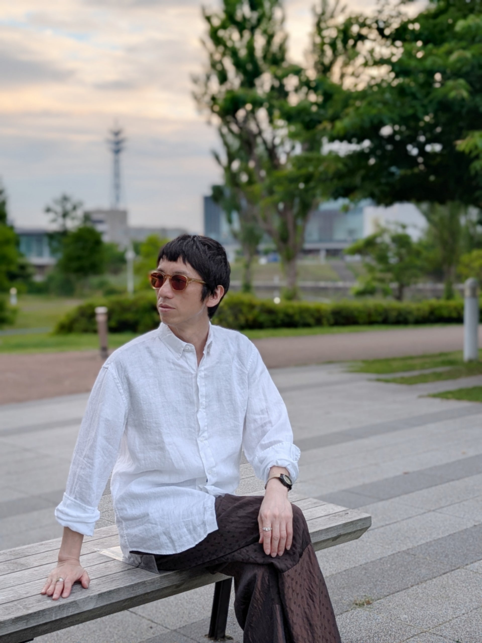 Frank&Eileen "FINBAR" WASHED LINEN SHIRTS