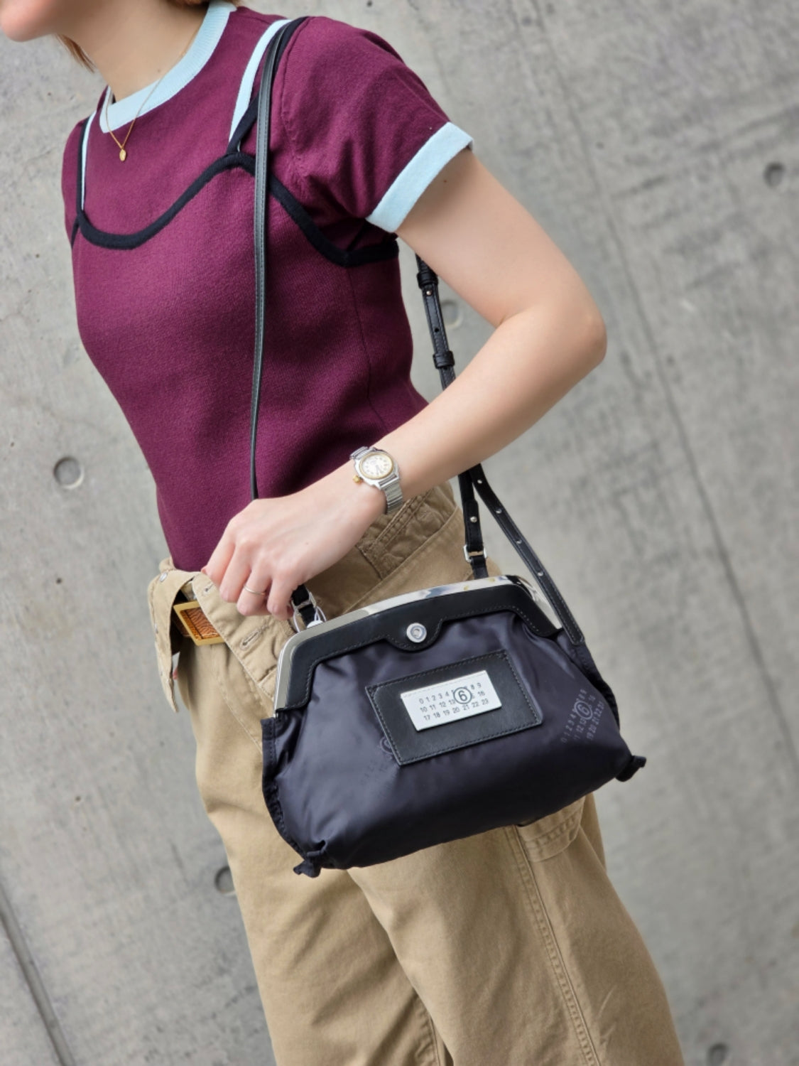 MM⑥  SB6WF0008 ⑥ロゴナイロンポシェットBAG