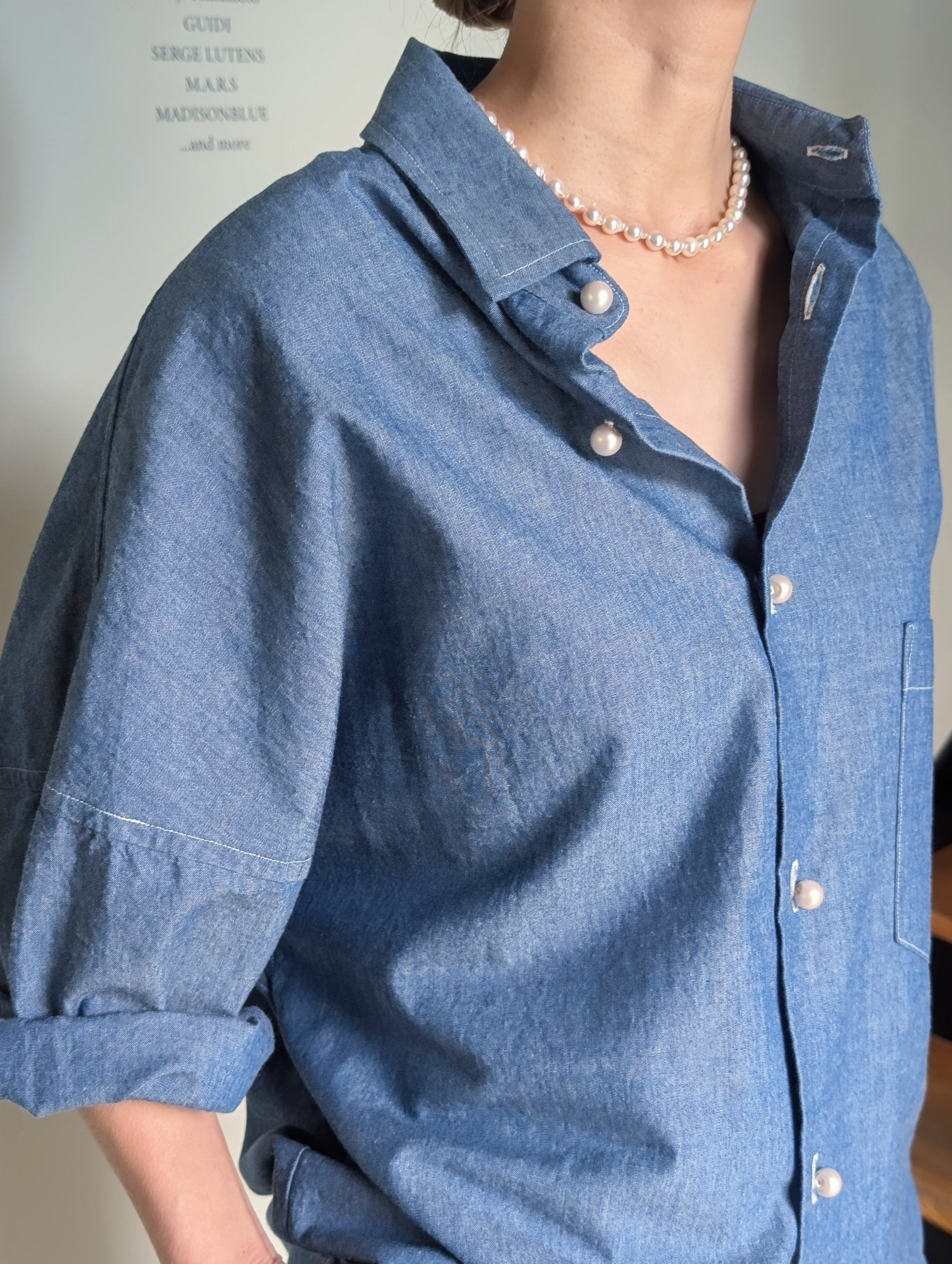 MADISONBLUE×PARQS キーホルダーSETは6/7まで!! 【J.BRADLEY SHIRT CHAMBRAY】