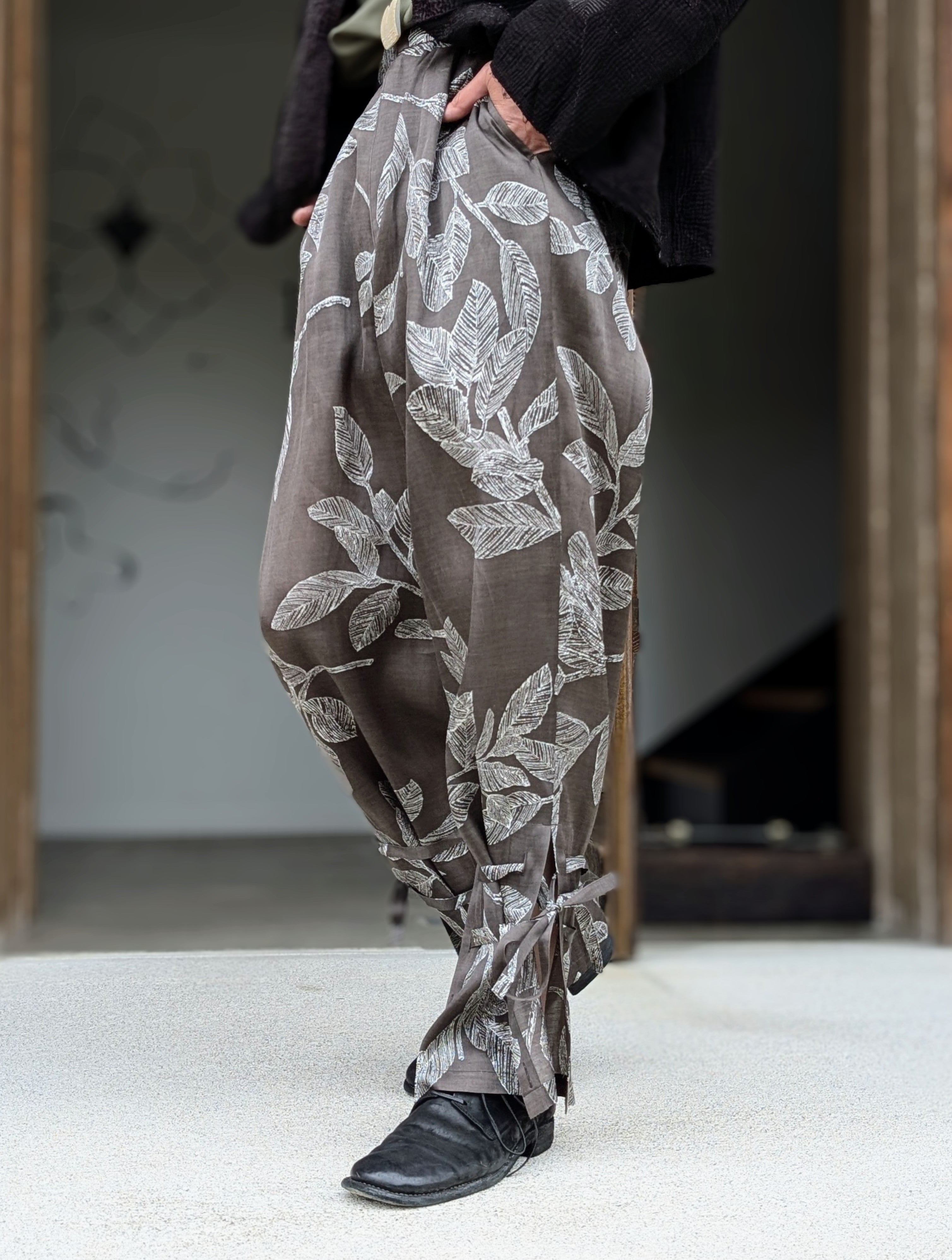 SEEALL SAU53 PT189(FS-001) LACE-UP EASY PANTS