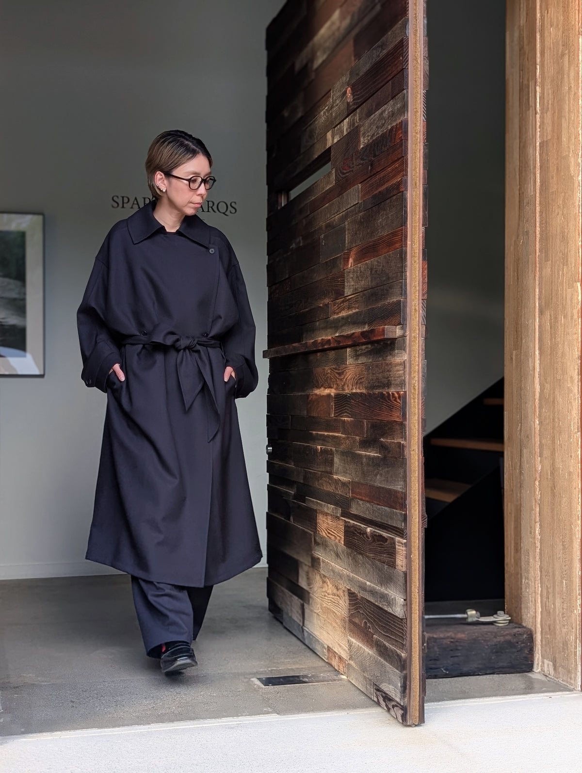 AEHRR 【091 Draping Oversize Wrap Coat】