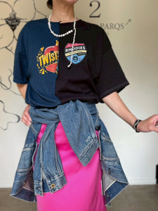 QUIITO HALF DYED LOGO TEE