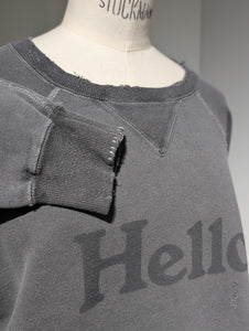 MADISONBLUE  VINTAGE HELLO SWEAT L/S URAKE DYED